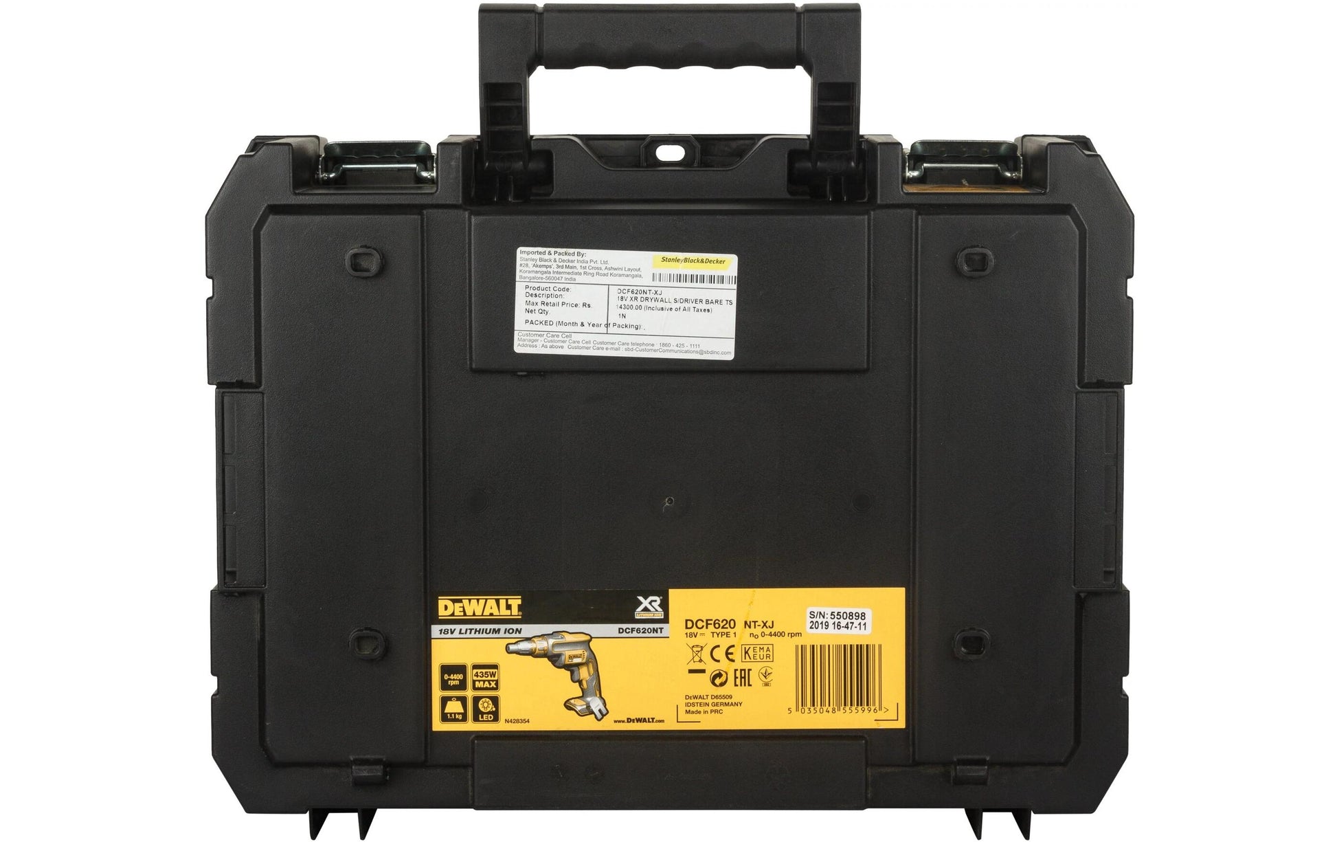 DeWalt Akku-Trockenbauschrauber, bürstenlos – 18 V – 1/4" – 30 Nm – Solo – XR