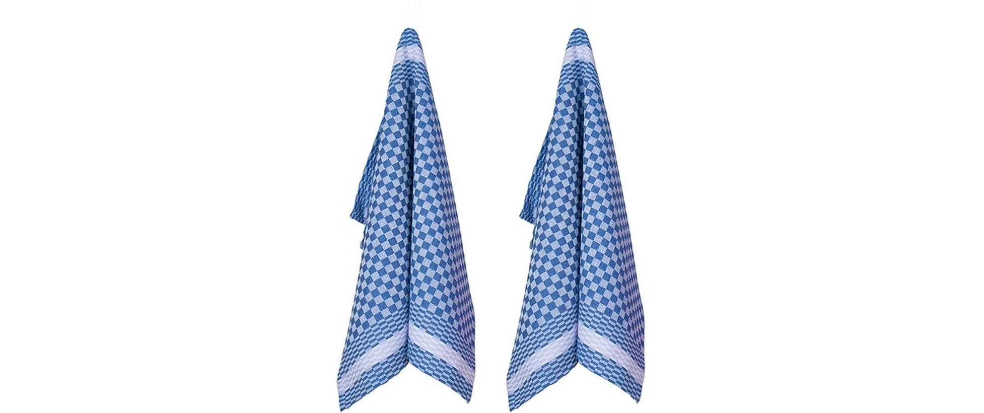 Pad Geschirrtücher 2er-Set, 50 × 70 cm, Baumwolle, Blau