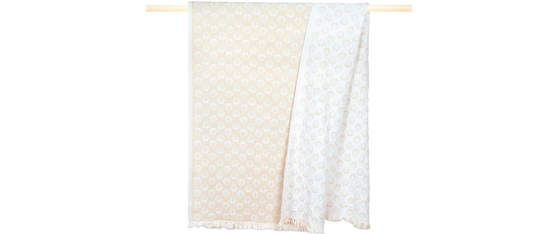 Pad Wohndecke – Baumwolle, Beige – 100 × 180 cm