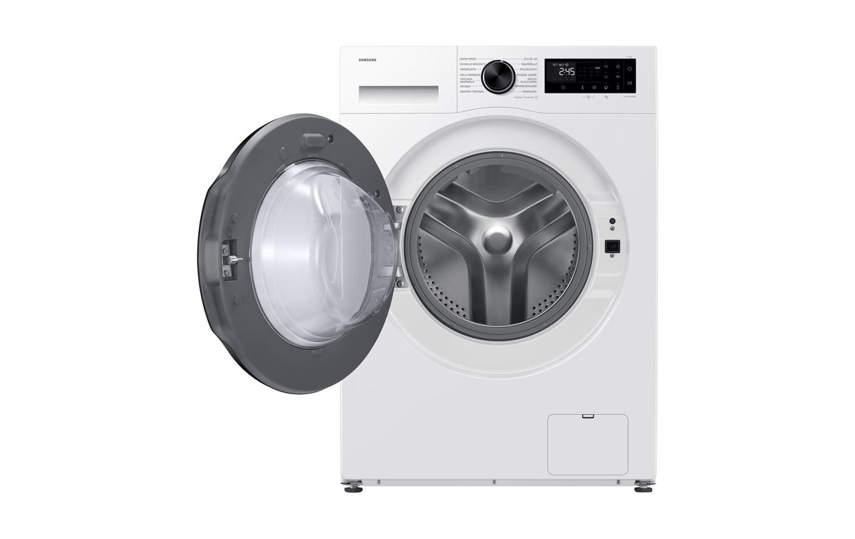 Samsung Frontlader Waschtrockner, WD90HG5U34BEWS, 60 cm × 64,5 cm × 85 cm, Schwarz, Weiss