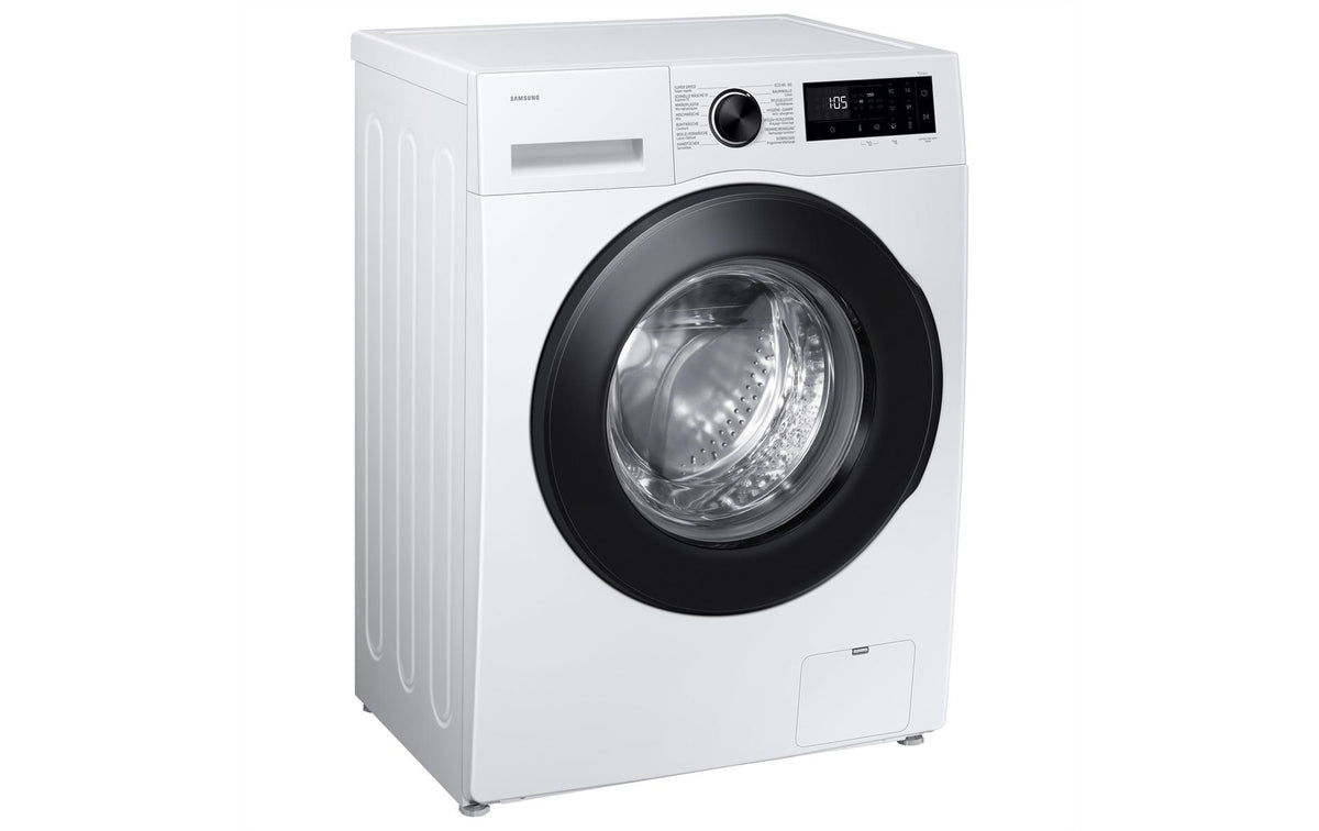 Samsung Waschmaschine WW80FG5L32AEWS – 8 kg, 1400 U/min, WLAN & Wasserschutzsystem – Schwarz/Weiss