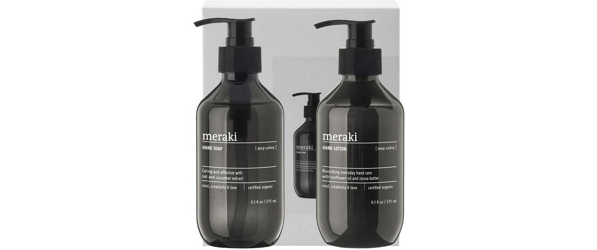 Cisco Meraki Geschenkbox Deep Valley – Handseife 275 ml, Handlotion 275 ml – 2er Set