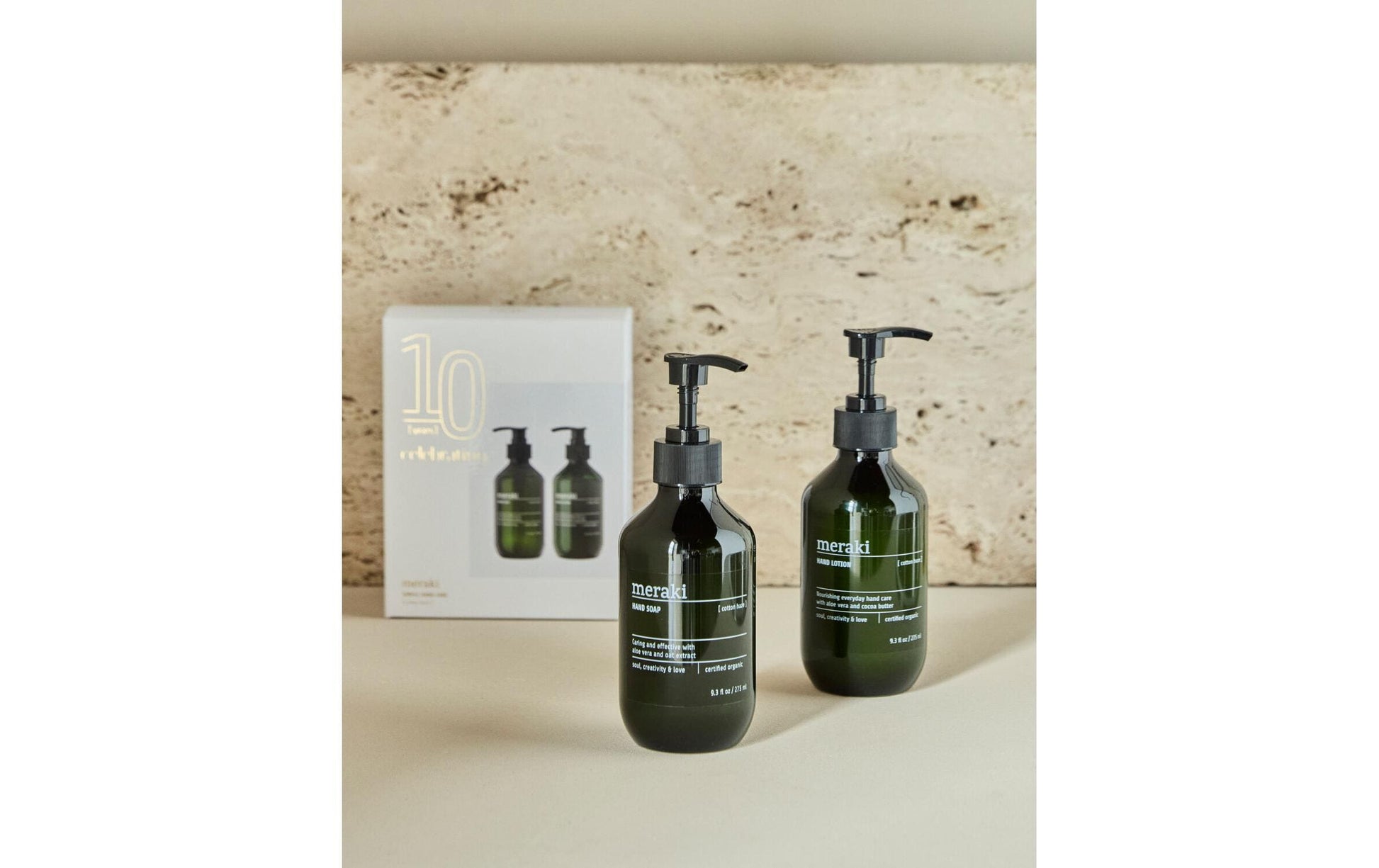 Cisco meraki Geschenkbox Cotton Haze – Handseife 275 ml, Handlotion 275 ml – 2er Set