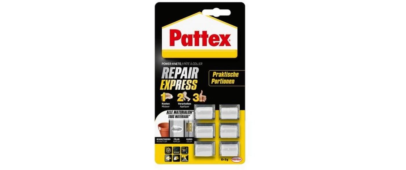 Pattex Repair Express Knetmetall – weiss – 6 × 5 g