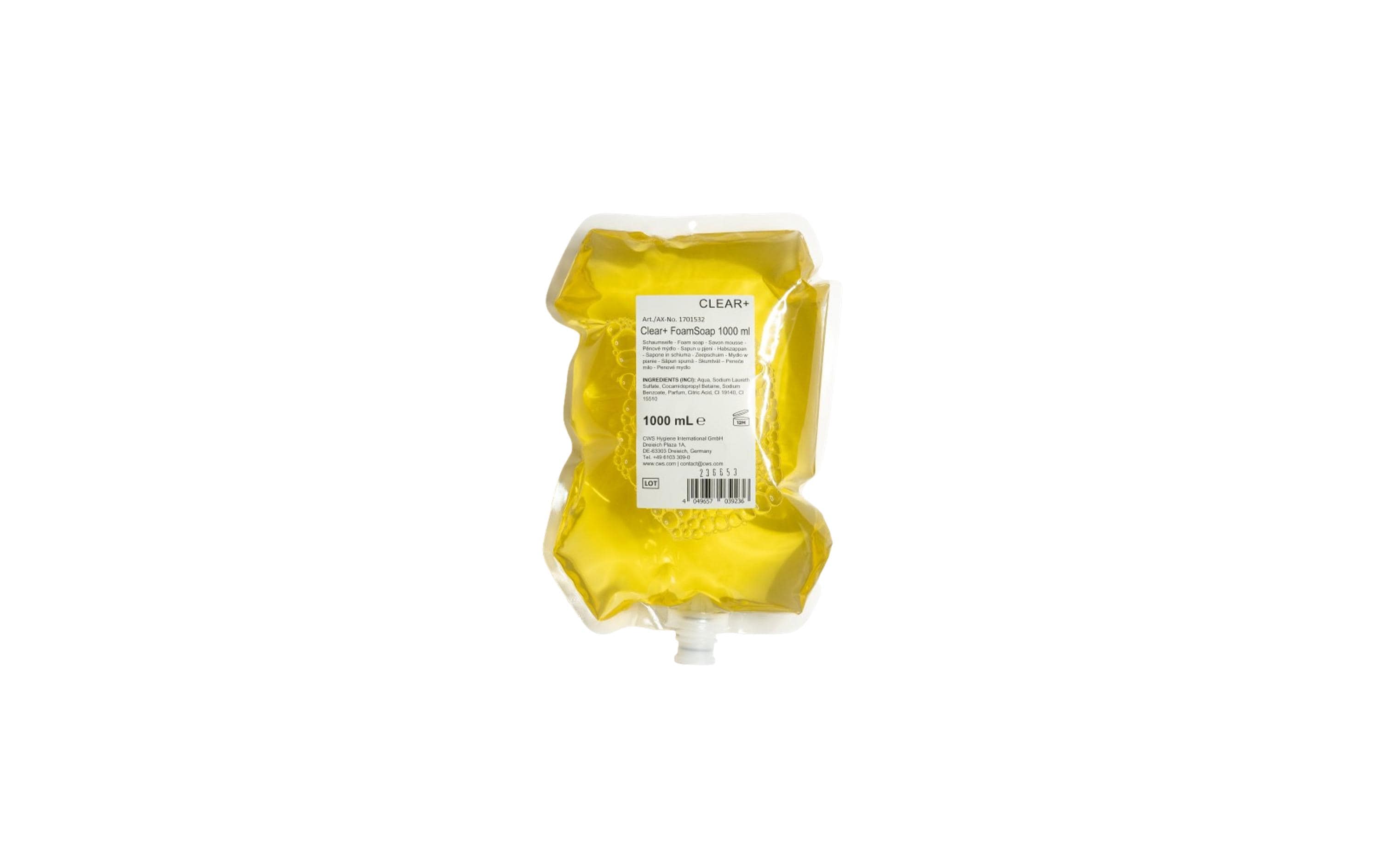 Clear+ by cws Schaumseife – Zitrus – 4 × 1 l