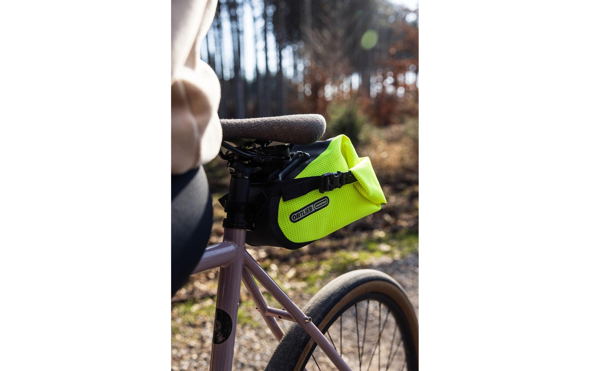 Ortlieb Satteltasche High-Vis – für Sattel/Sattelstütze – Grösse S – Neongelb/Schwarz