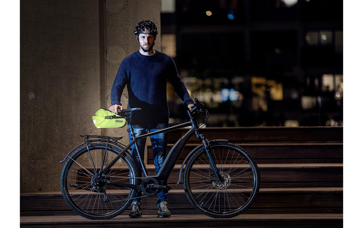 Ortlieb Satteltasche High-Vis – für Sattel/Sattelstütze – Grösse S – Neongelb/Schwarz