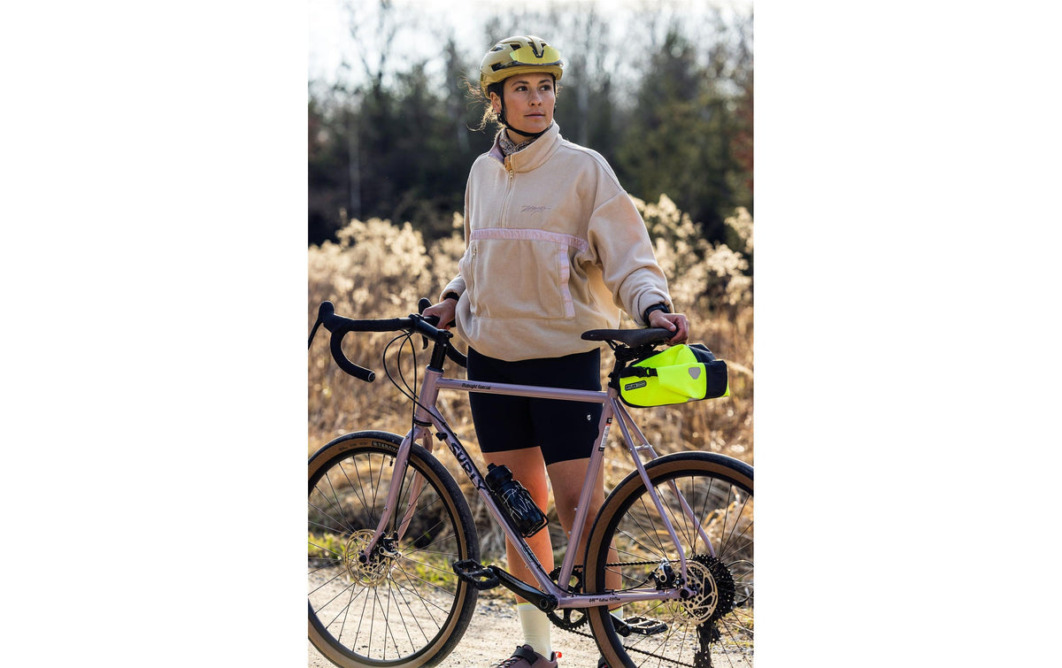 Ortlieb Satteltasche High-Vis – für Sattel/Sattelstütze – Grösse S – Neongelb/Schwarz