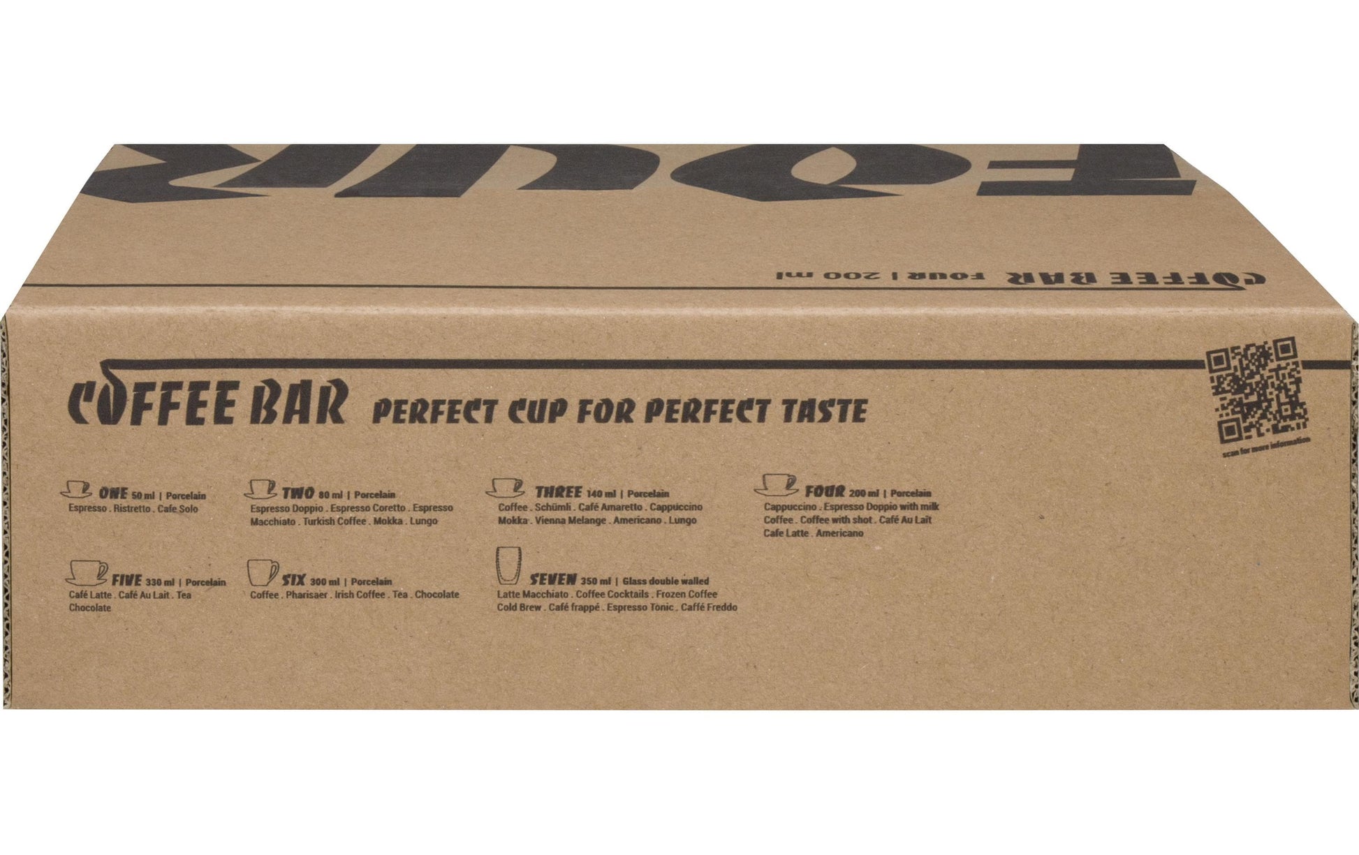 Könitz Porzellan Könitz Cappuccinotasse Coffee Bar FOUR – 2er Set, 200 ml, Porzellan, spülmaschinenfest