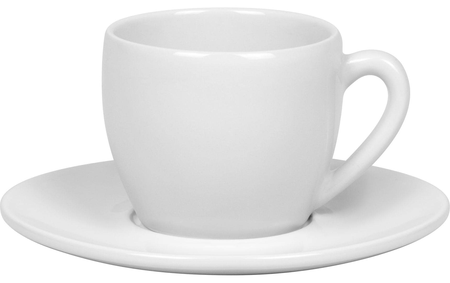 Könitz Porzellan Könitz Cappuccinotasse mit Unterteller Coffee Bar THREE – 2er Set, 140 ml, Porzellan, spülmaschinenfest
