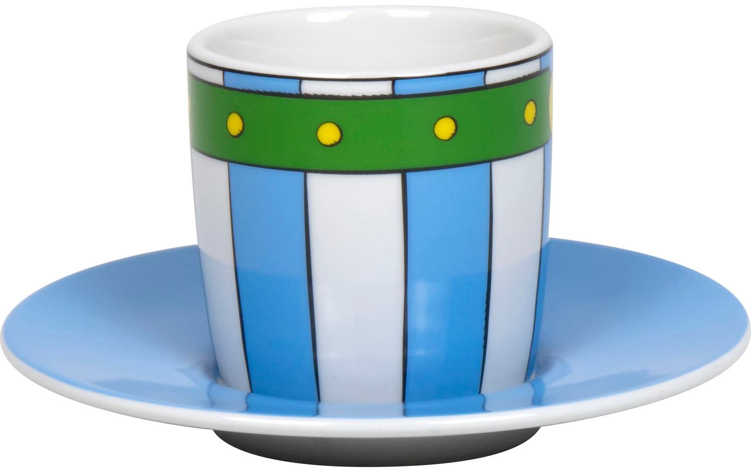 Könitz Porzellan Könitz Espressotasse Obelix Pants – Set 2-teilig, 85 ml, Ø 12 cm, Porzellan