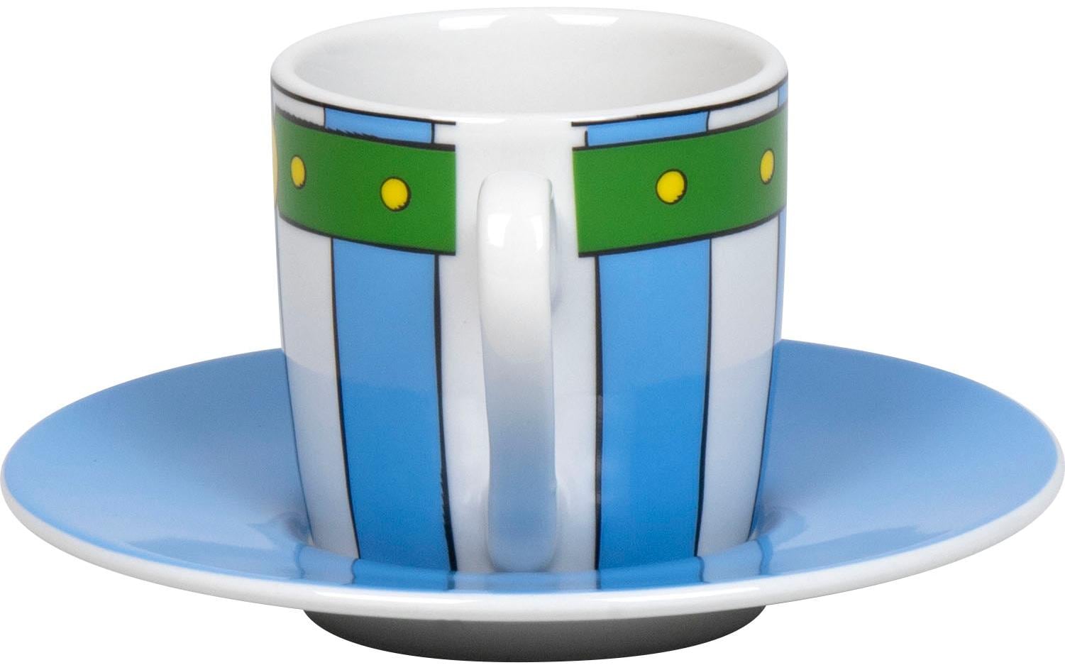Könitz Porzellan Könitz Espressotasse Obelix Pants – Set 2-teilig, 85 ml, Ø 12 cm, Porzellan