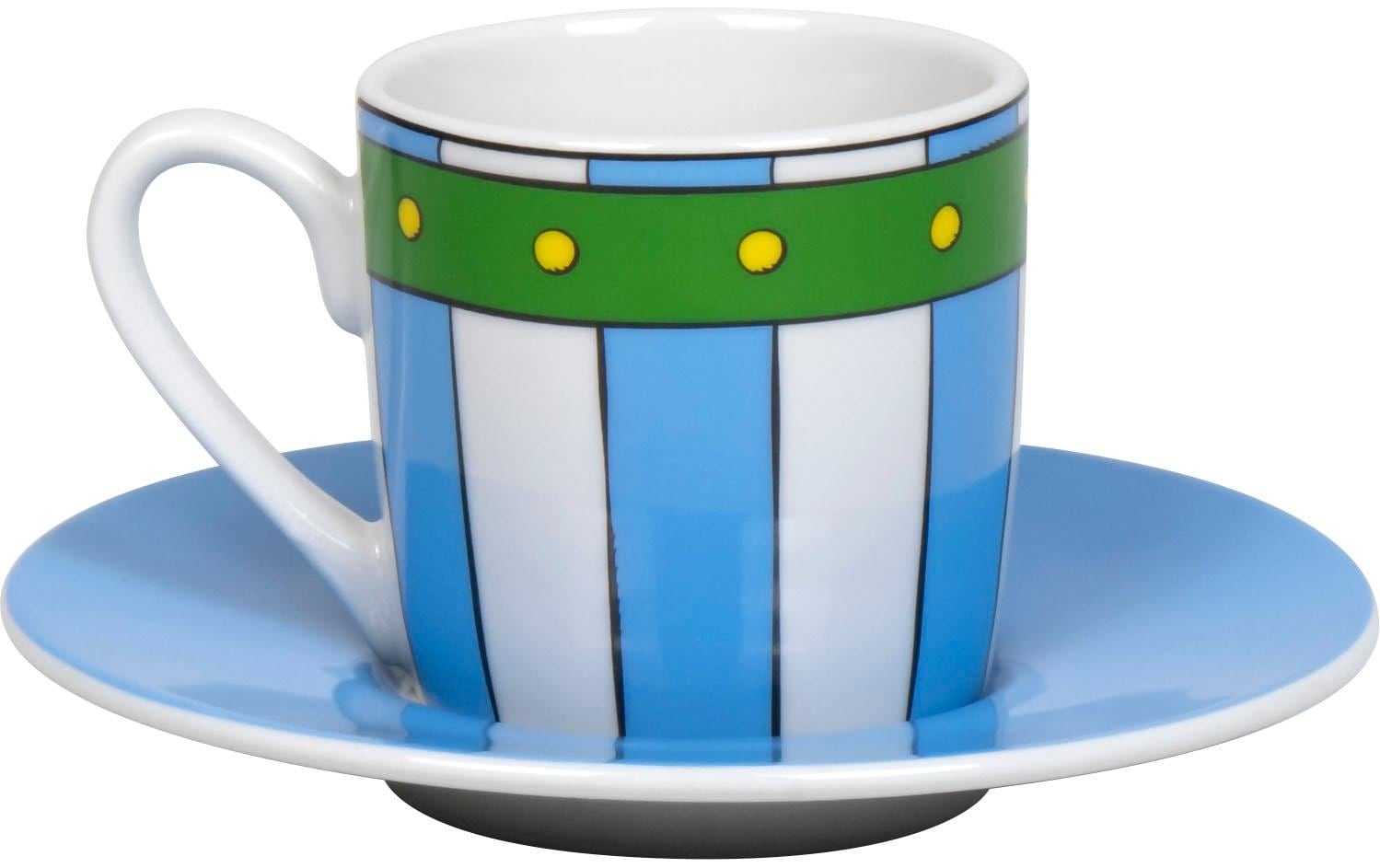 Könitz Porzellan Könitz Espressotasse Obelix Pants – Set 2-teilig, 85 ml, Ø 12 cm, Porzellan