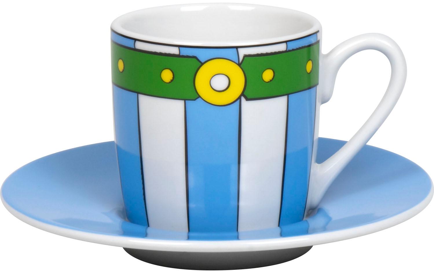 Könitz Porzellan Könitz Espressotasse Obelix Pants – Set 2-teilig, 85 ml, Ø 12 cm, Porzellan