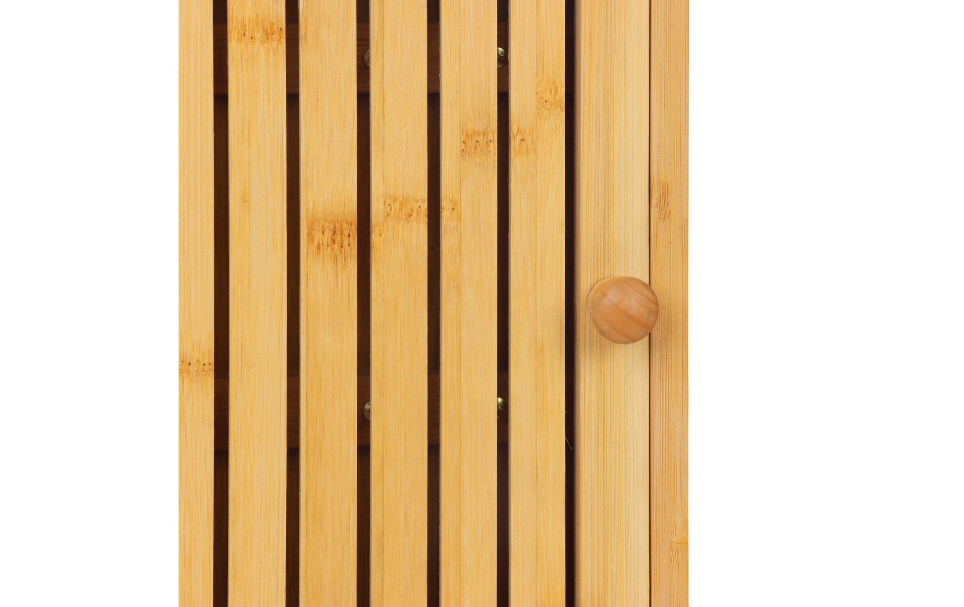 Relaxdays Schlüsselkasten, Zylinderschloss, Bambus, Eisen, Hellbraun, 195 × 60 × 270 mm