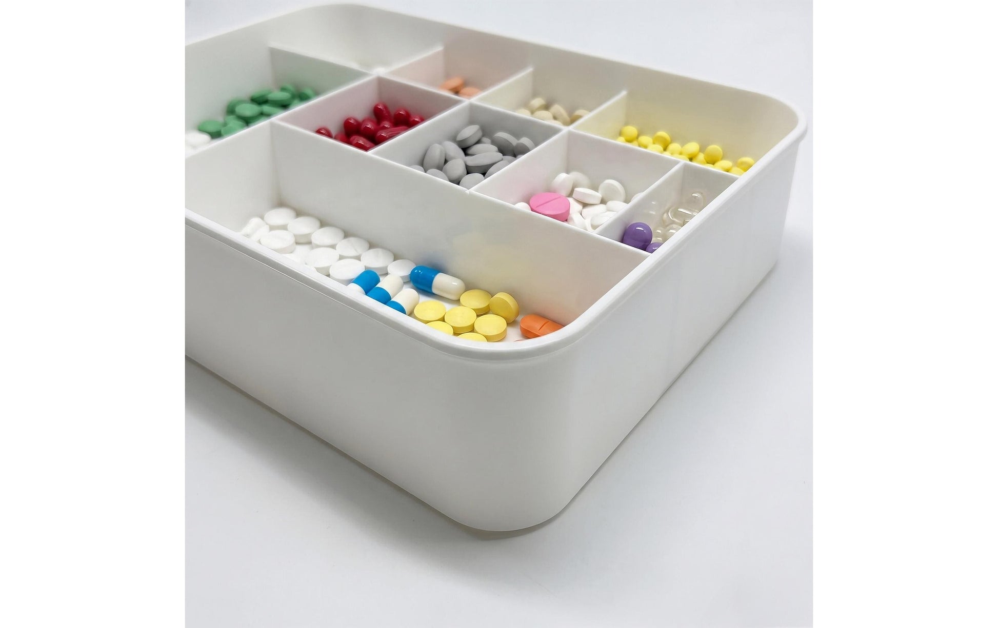 Relaxdays Medizinbox – Kunststoff – transparent – 290 × 170 × 210 mm