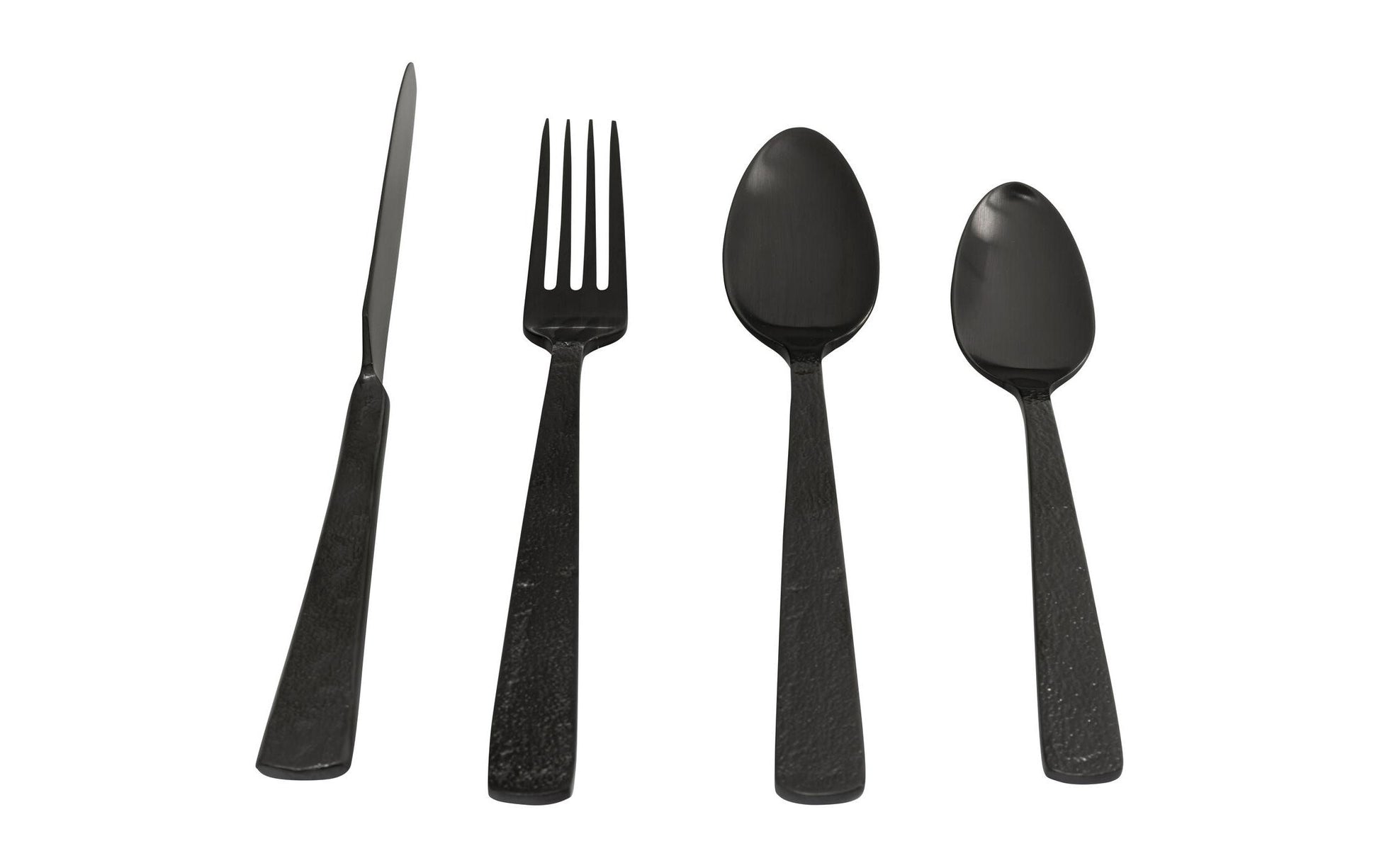 KARE Design Alana Besteck-Set – 16-teilig, 6 cm, Edelstahl, Grau, matt, spülmaschinenfest