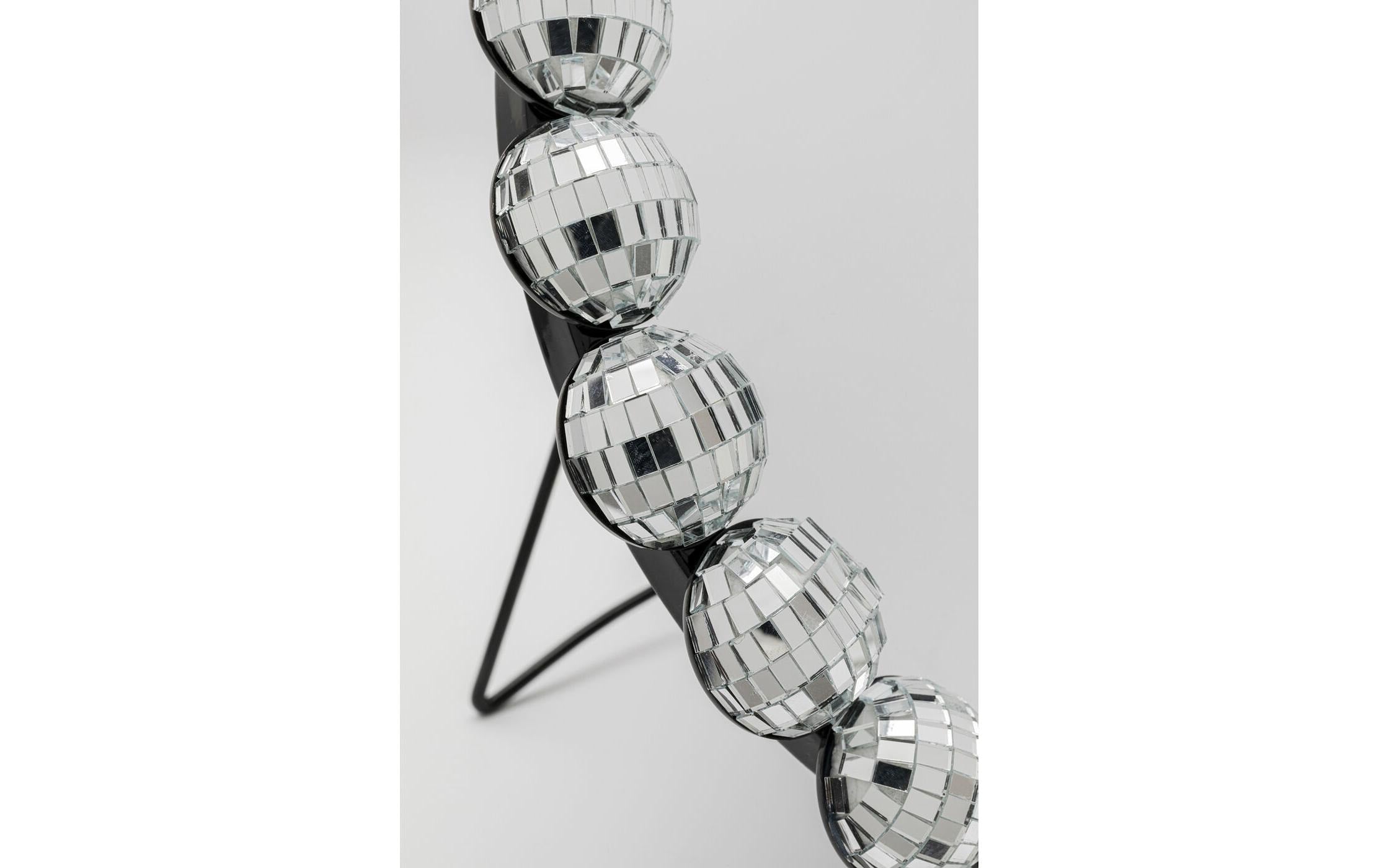 KARE Design Tischspiegel Disco Balls Rund – Ø26×4 cm, MDF, freistehend, Silber