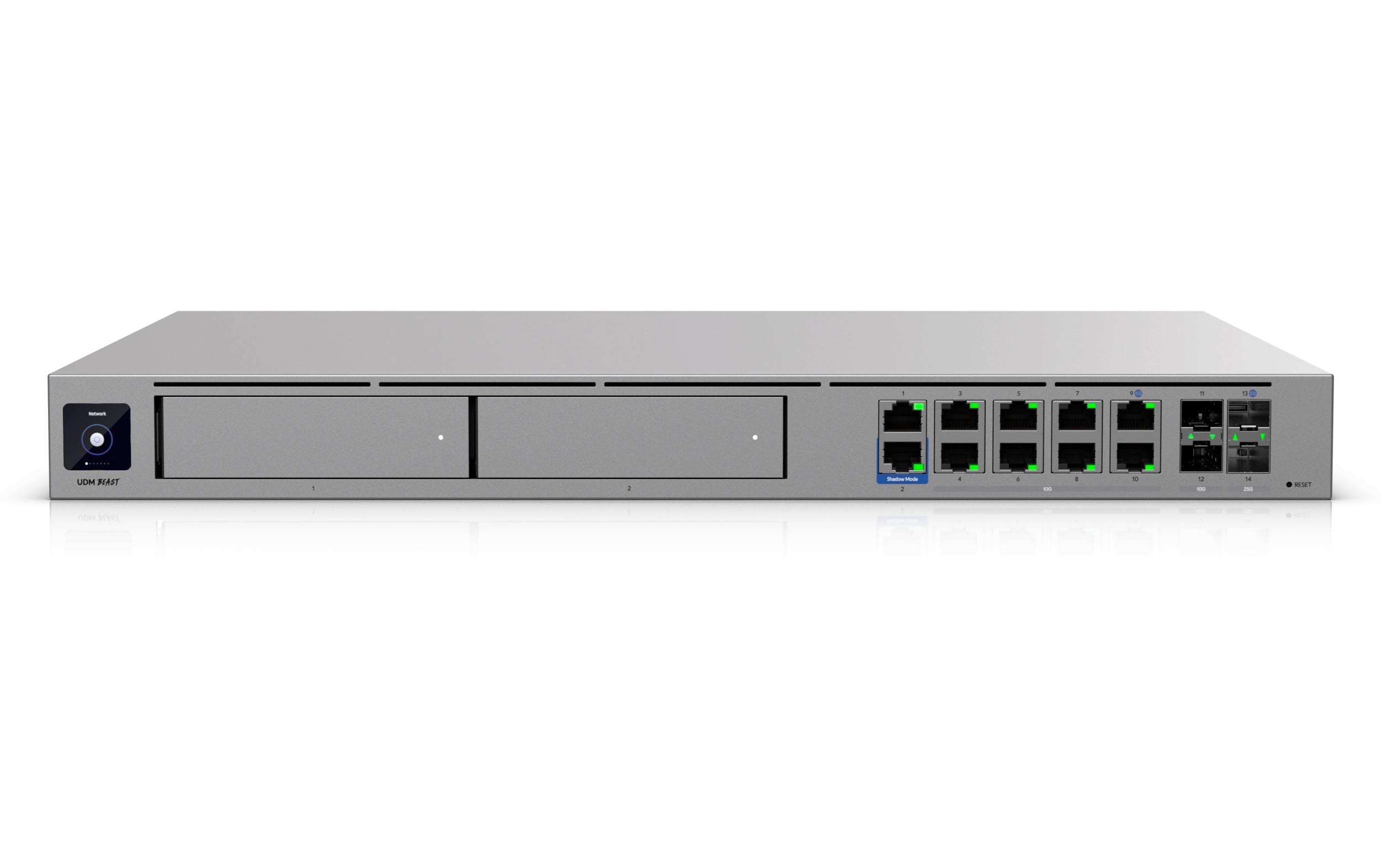 Ubiquiti UniFi UDM-BEAST – Sicherheits-Gateway & NVR-Appliance, 3,5" HDD-Schacht, Dual-WAN