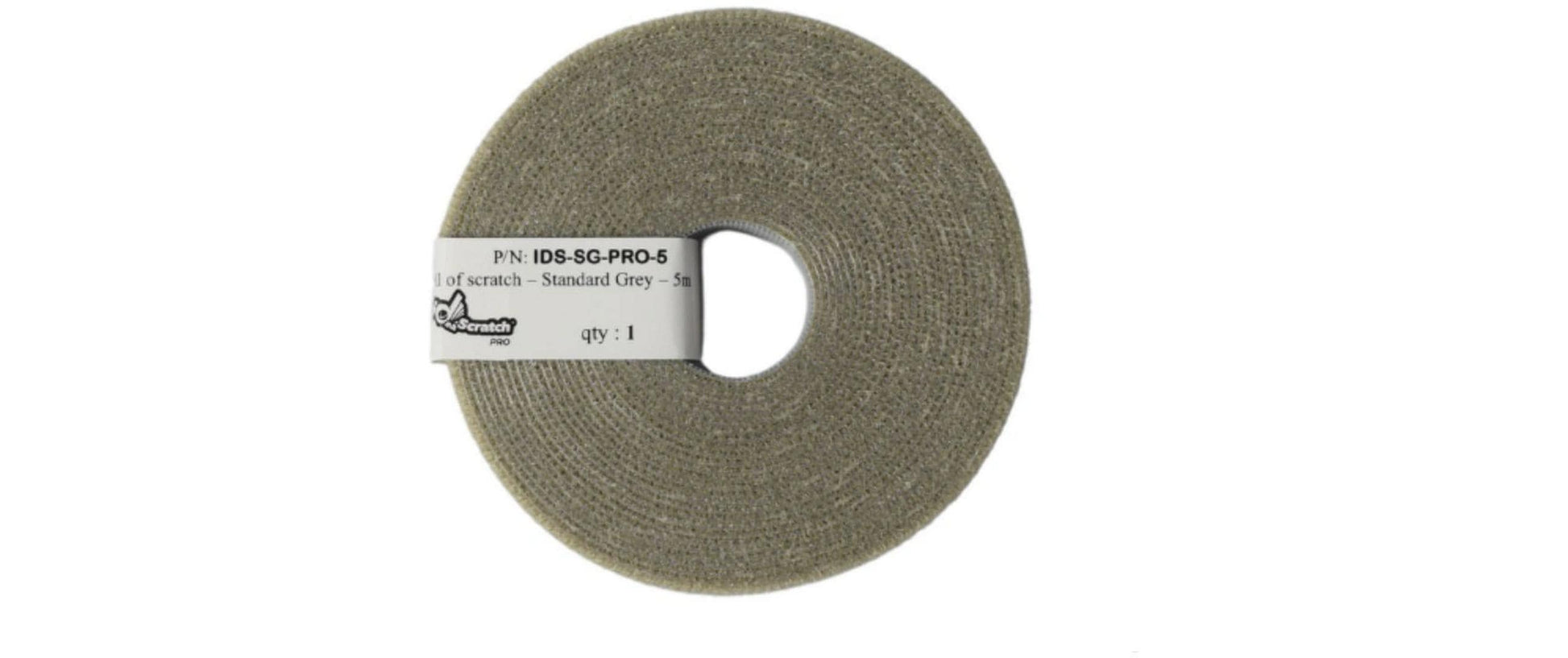 PatchSee Klettband, 5 m × 20 mm – Grau