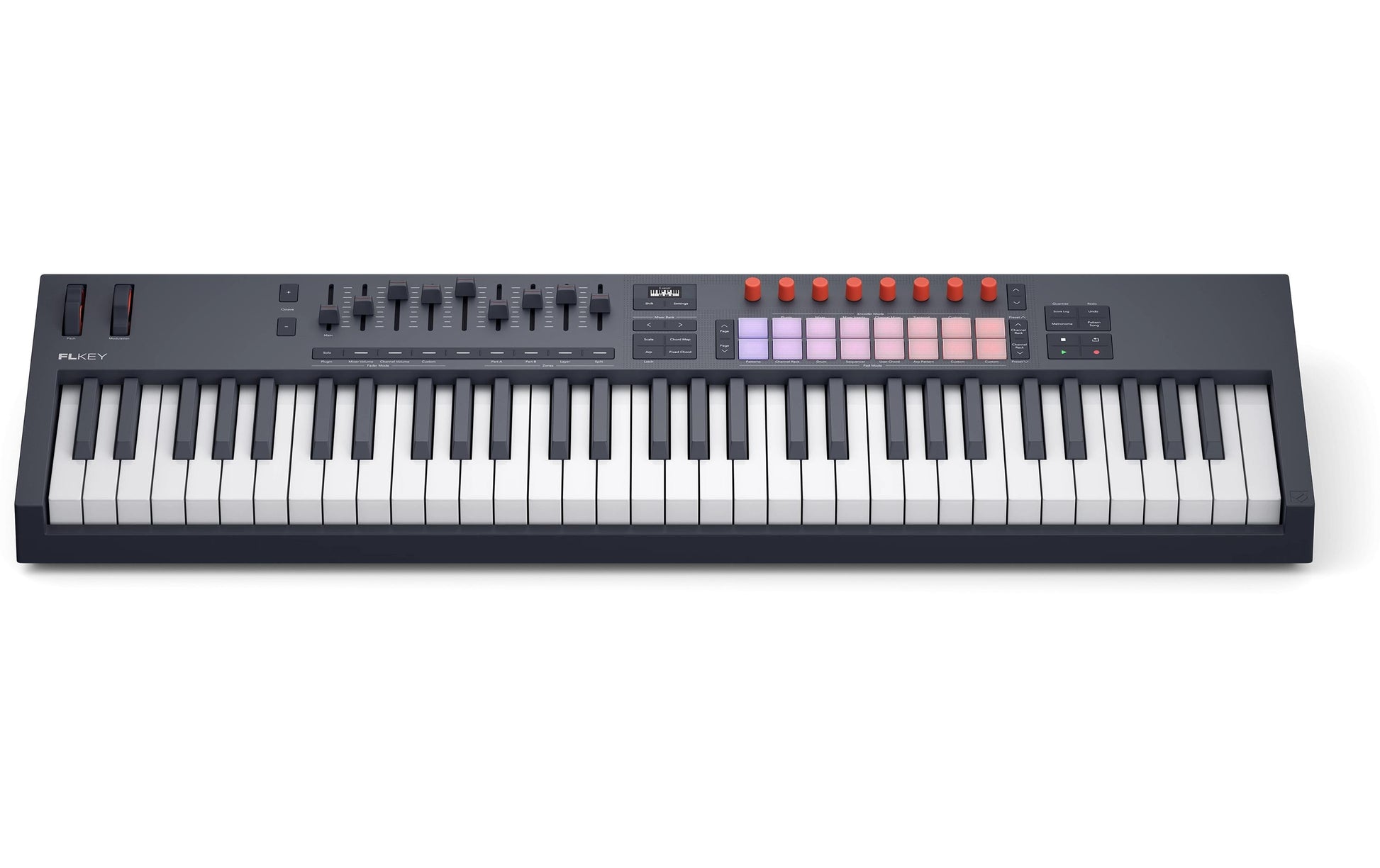 Novation FLkey 2 61 – 61-Tasten MIDI-Keyboard, USB, Netzbetrieb, nicht gewichtet, Schwarz