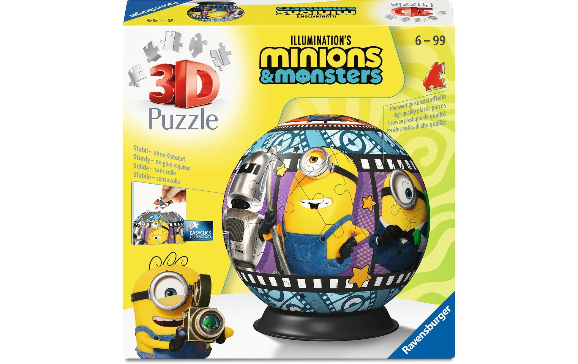 Ravensburger 3D Puzzle Minions – 72 Teile – Kunststoff