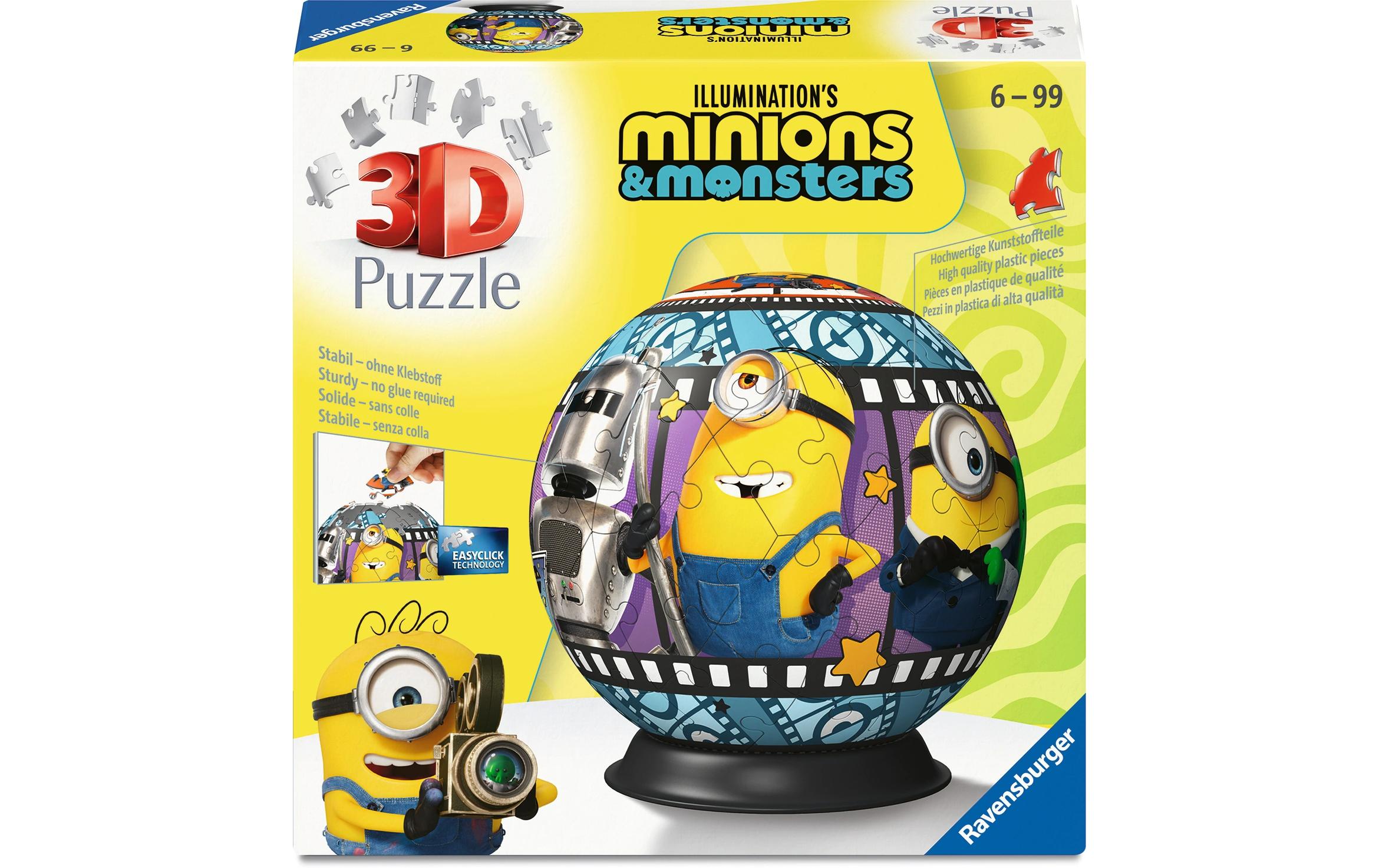 Ravensburger 3D Puzzle Minions – 72 Teile – Kunststoff