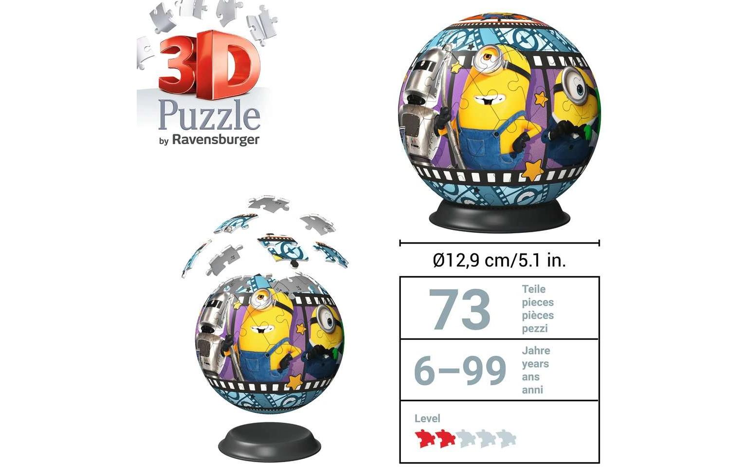 Ravensburger 3D Puzzle Minions – 72 Teile – Kunststoff