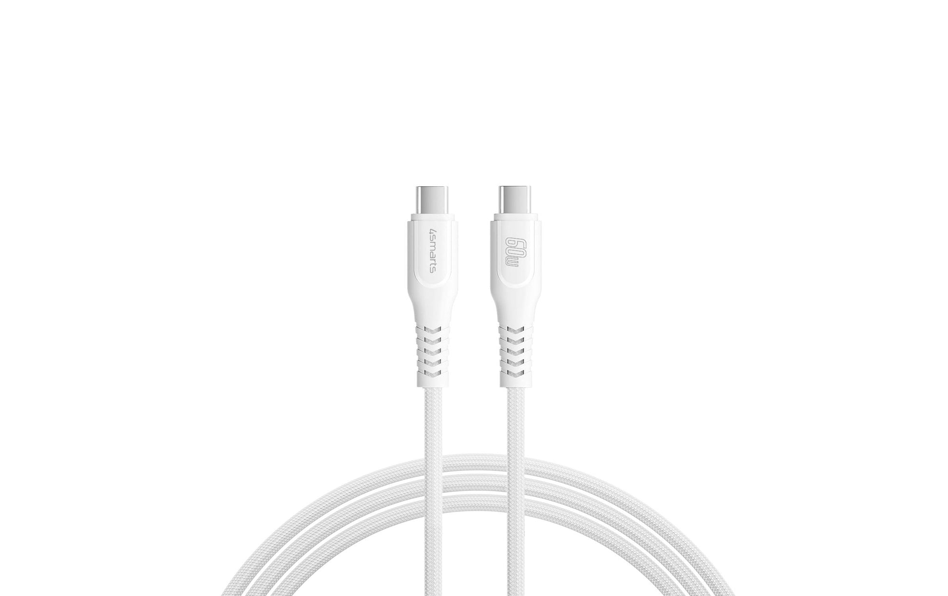 4smarts VoltPlug PD USB-Ladegerät 30 W – USB-C×1, PD, USB-C-Kabel 1,5 m – Weiss