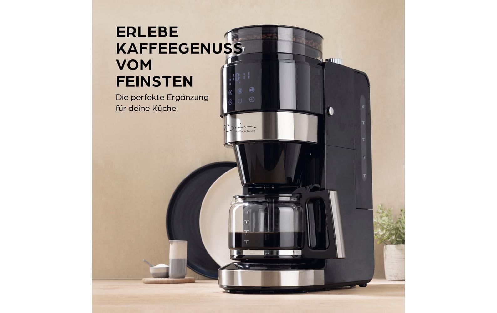 Barista Filterkaffeemaschine – 10 Tassen, 1,3 l, Glaskanne, Schwarz