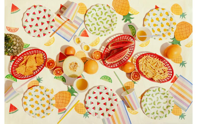 Partydeco Becher Papier/Karton, mehrfarbig – 4,0 dl – 6 Stk.