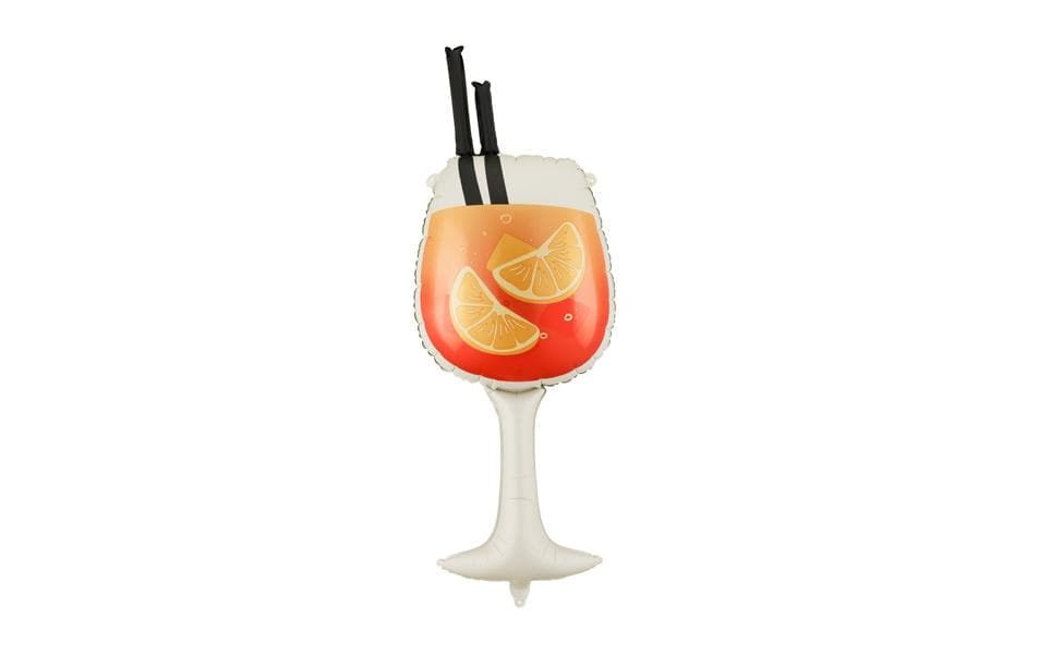 Partydeco Folienballon Cocktail – mehrfarbig – 34 × 100 cm – Folie – 1 Stk