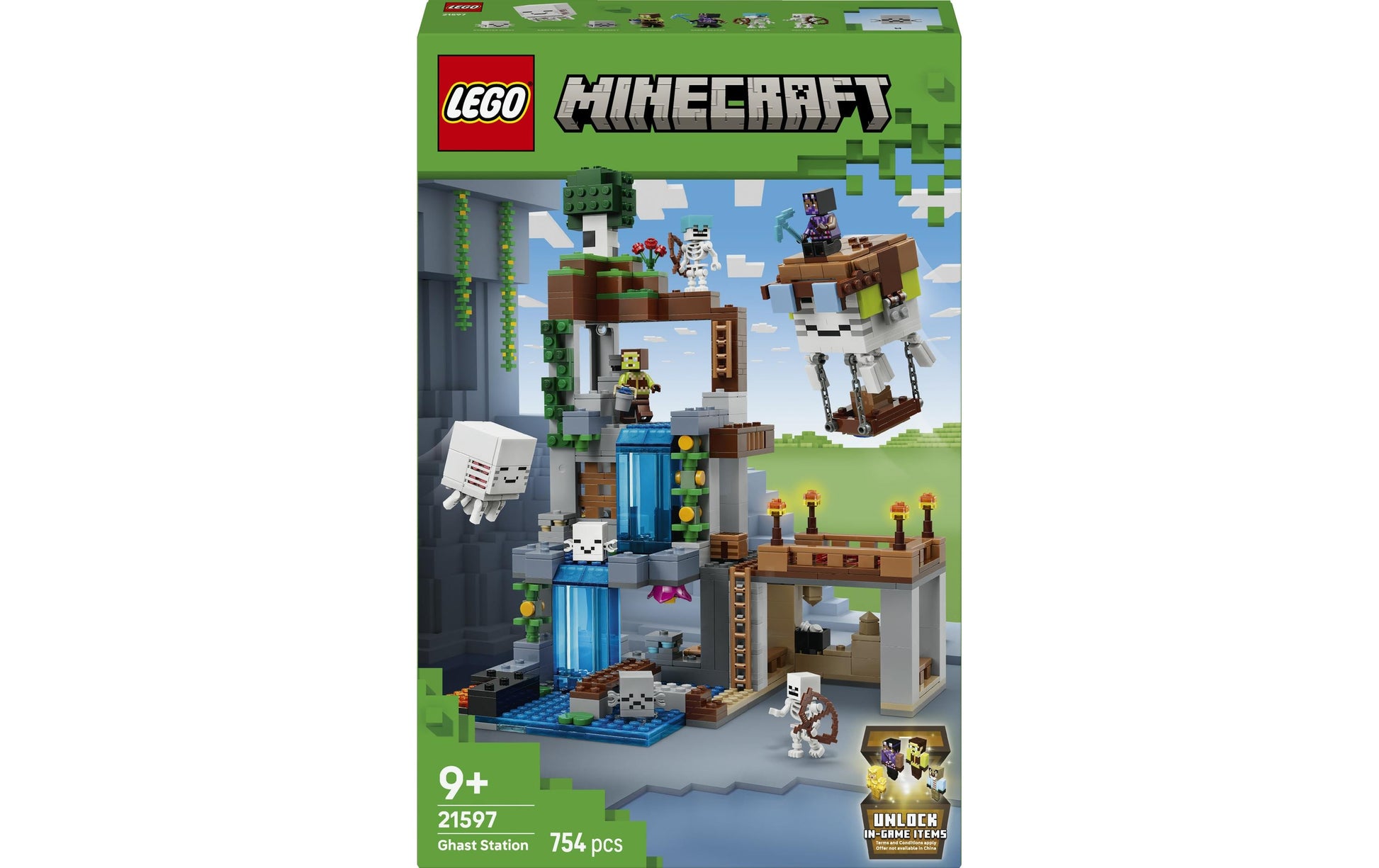 LEGO Ghast-Station Bauset – Minecraft – 754-teilig – 43,2 × 7,2 × 28,2 cm – ab 9 Jahren