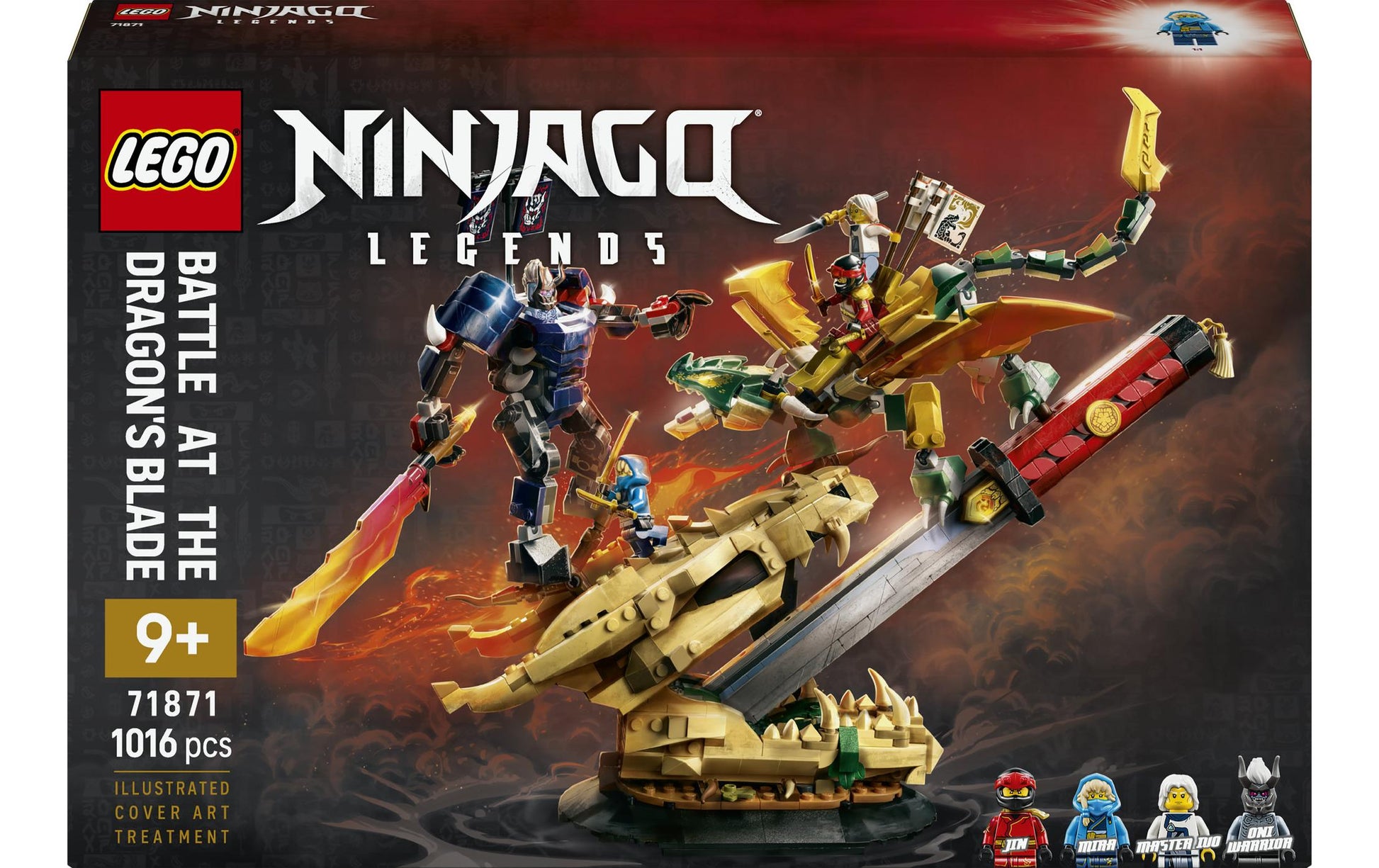 LEGO Ninjago Showdown auf der Drachenklinge Set – 1016-teilig – 28,2 × 7,2 × 43,2 cm – ab 9 Jahren