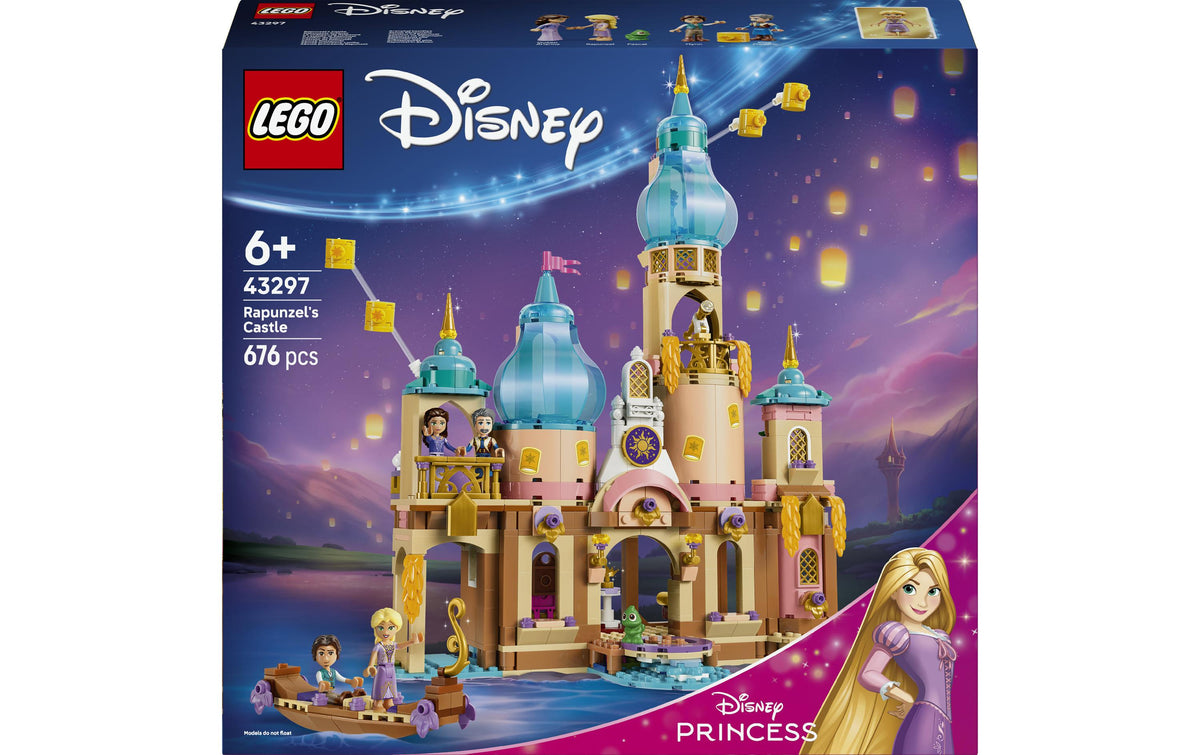 LEGO Disney Princess Rapunzels Schloss 3D-Puzzle – 676-teilig – 35,4 × 9,4 × 37,8 cm – ab 6 J.
