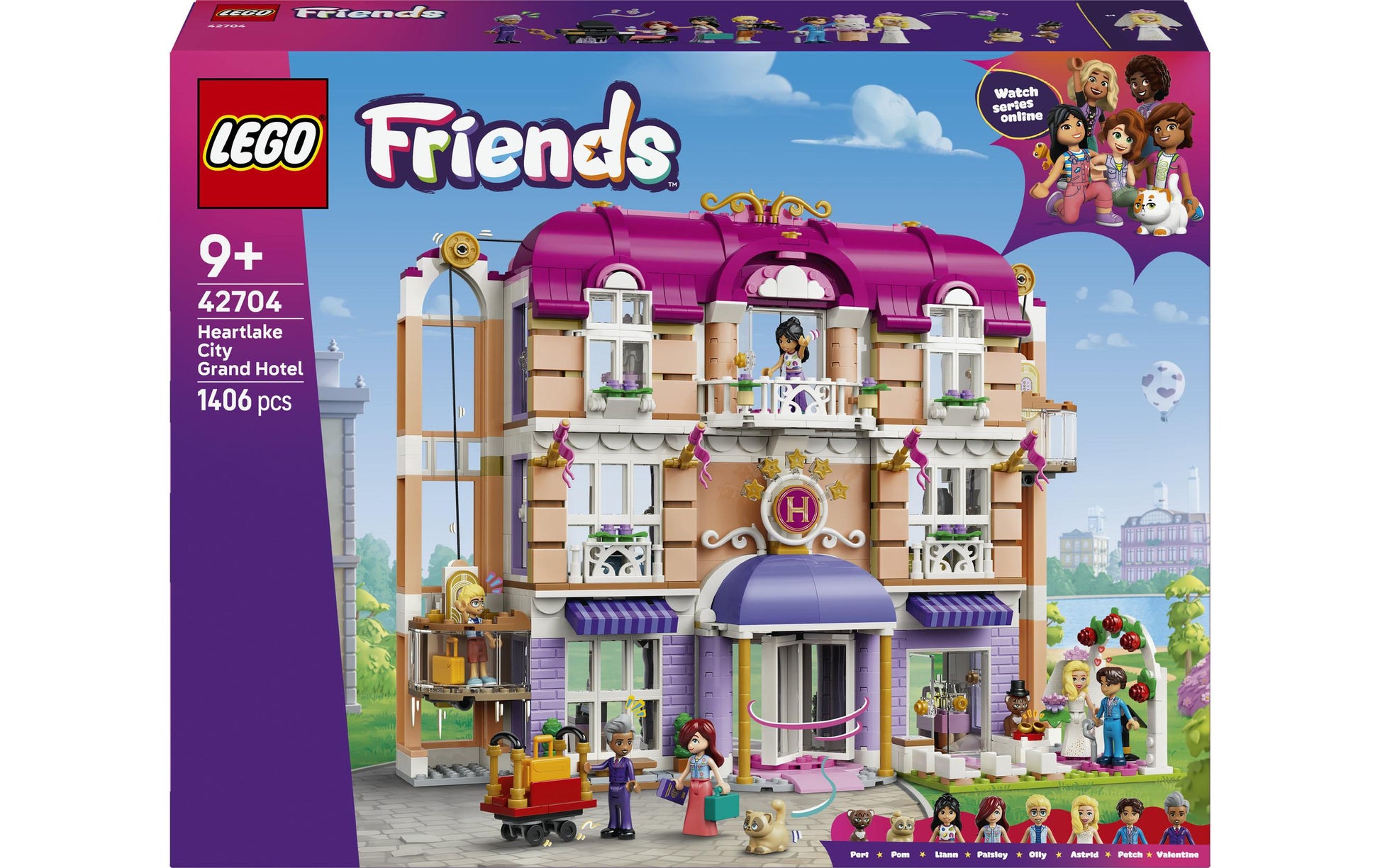 LEGO Friends Grandhotel von Heartlake City Bauset – 1406-teilig – 37,8×9,4×48 cm – ab 9 Jahren