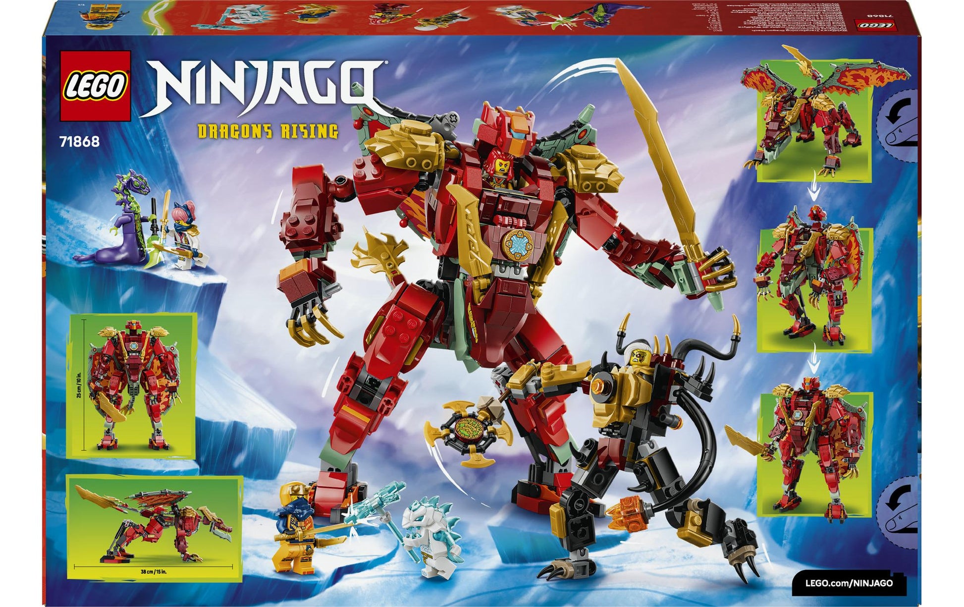 LEGO Wyldfyres Drachenmech Bauset – Ninjago – 821-teilig – 28,2 × 6,1 × 43,2 cm – ab 9 J.