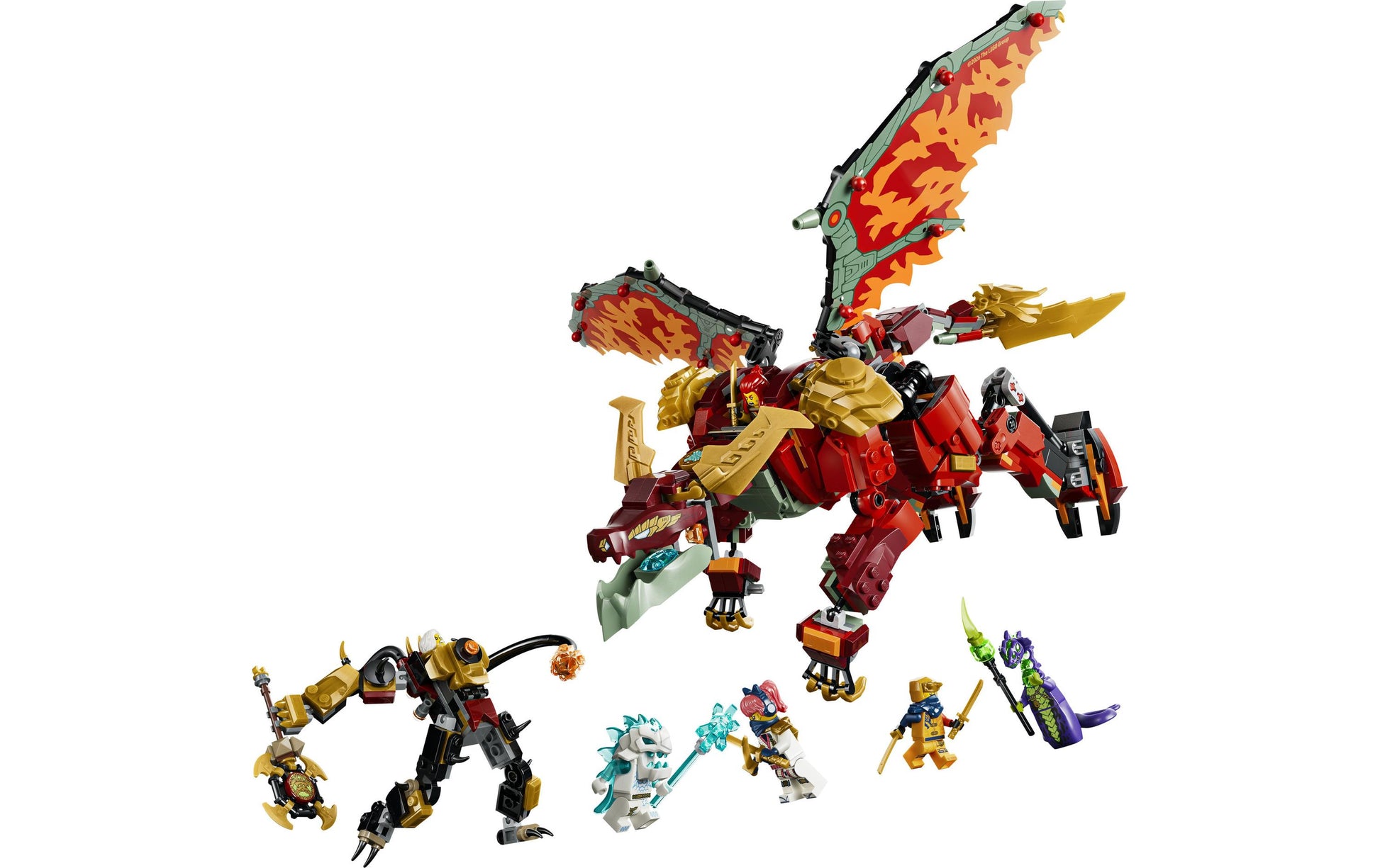 LEGO Wyldfyres Drachenmech Bauset – Ninjago – 821-teilig – 28,2 × 6,1 × 43,2 cm – ab 9 J.