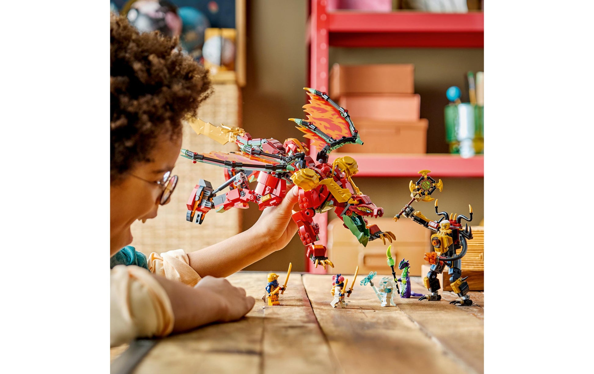 LEGO Wyldfyres Drachenmech Bauset – Ninjago – 821-teilig – 28,2 × 6,1 × 43,2 cm – ab 9 J.