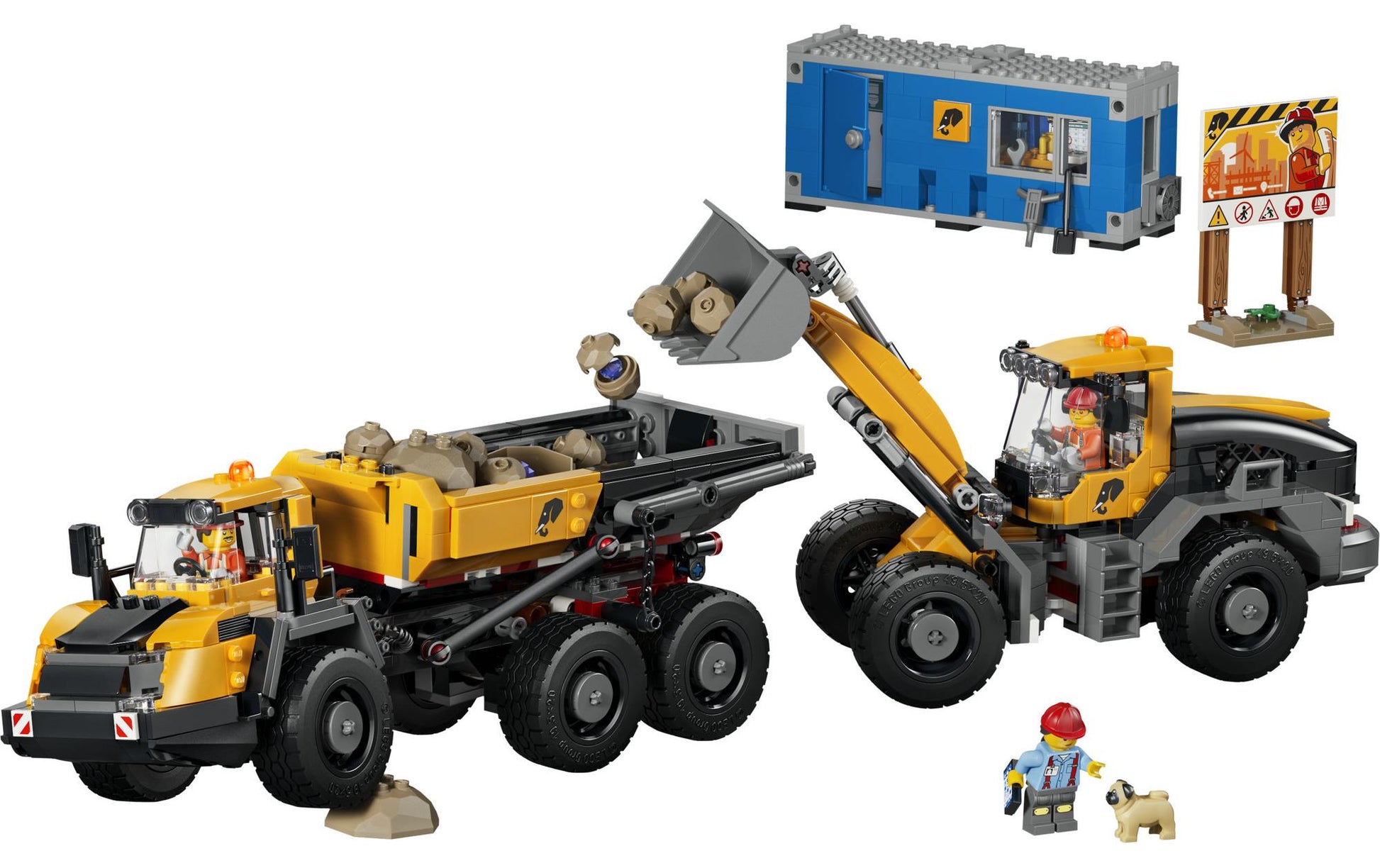 LEGO City Baukasten Kipplaster und Schaufellader – 1132-teilig – 28,2 × 11,8 × 54 cm – ab 8 J.