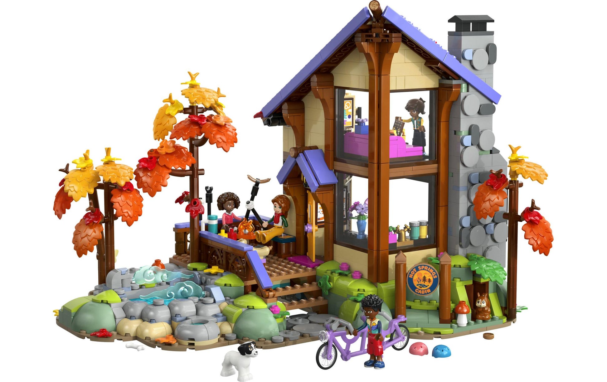 LEGO Friends Gemütliche Hütte im Herbstwald Bauset – 1229-teilig – 37,8 × 7,05 × 48 cm – ab 9 J.