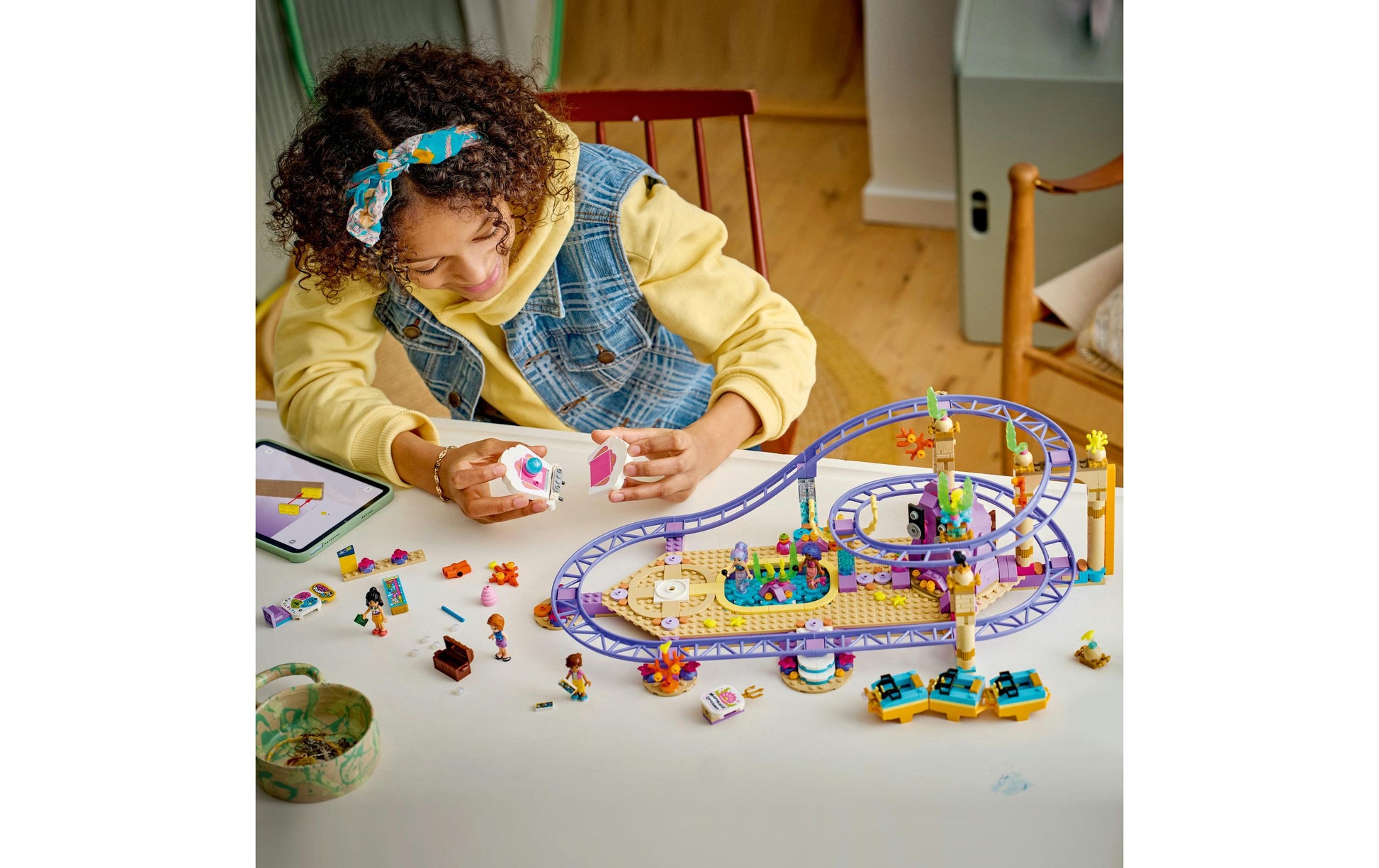 LEGO Friends Meerjungfrauen-Achterbahn Bauset – 864-teilig – 28,2 × 7,9 × 54 cm – ab 8 Jahren