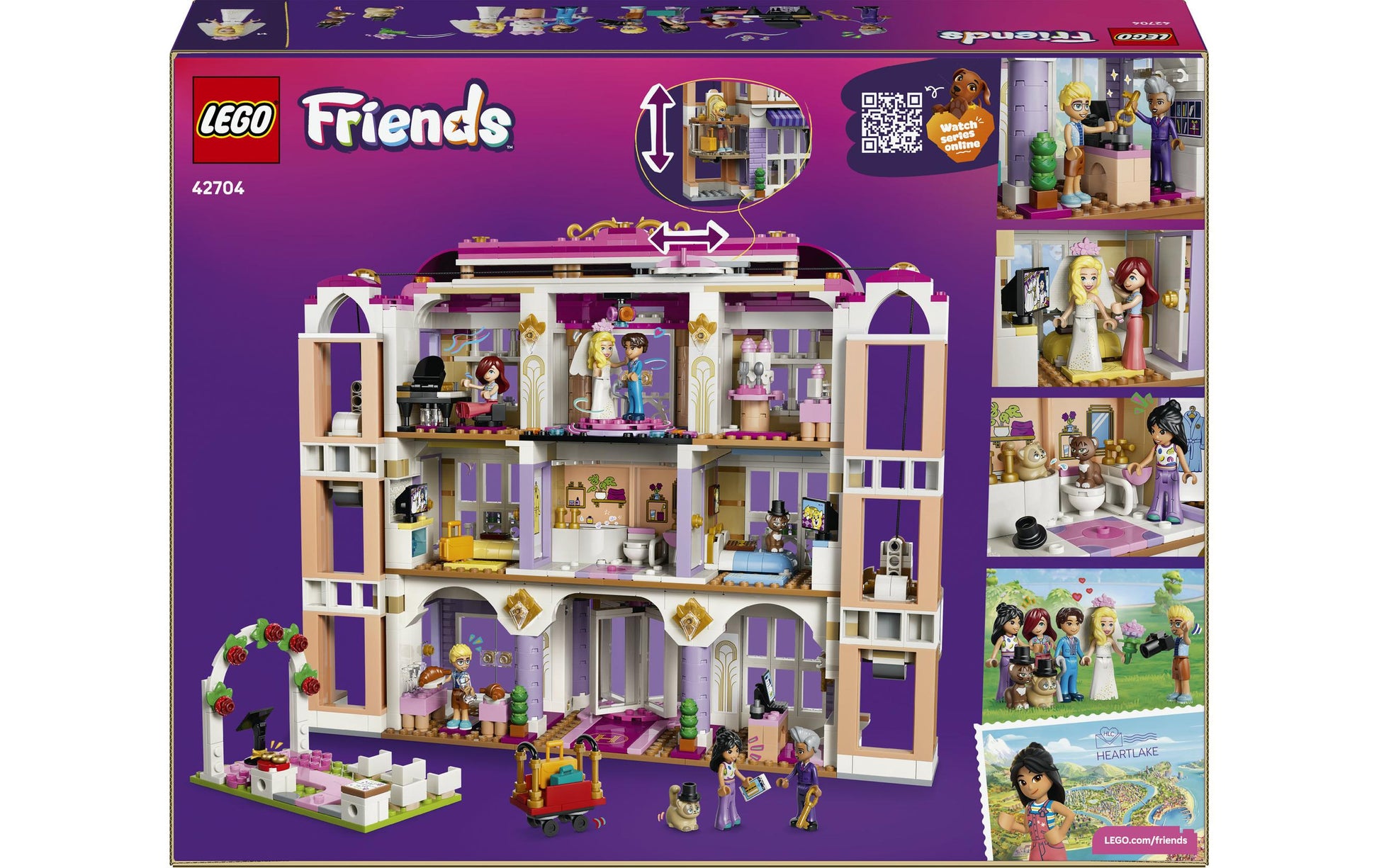 LEGO Friends Grandhotel von Heartlake City Bauset – 1406-teilig – 37,8×9,4×48 cm – ab 9 Jahren
