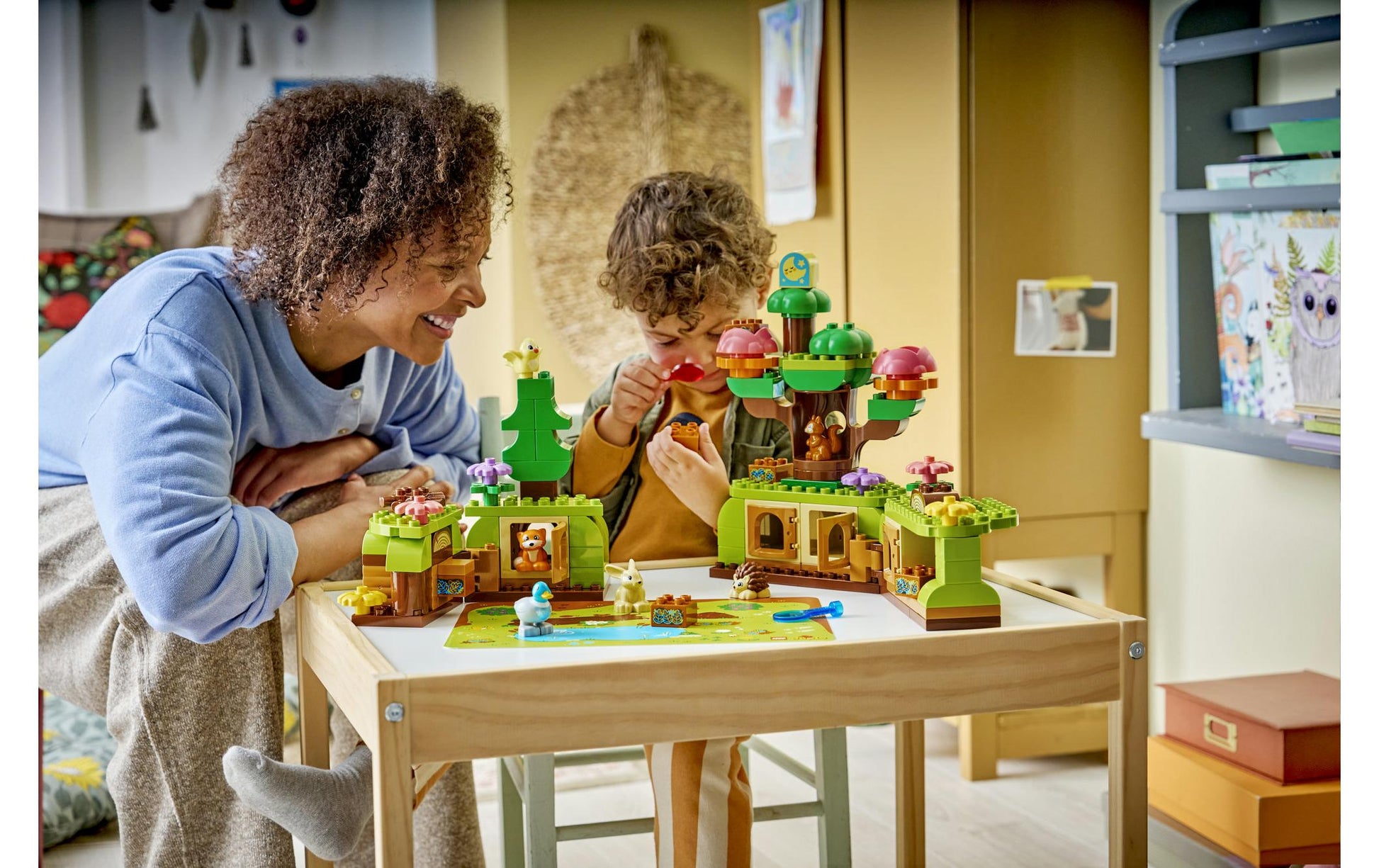 LEGO DUPLO Wald mit wilden Tieren Set – 131-teilig – 37,8 × 11,8 × 55,5 cm – ab 3 J.