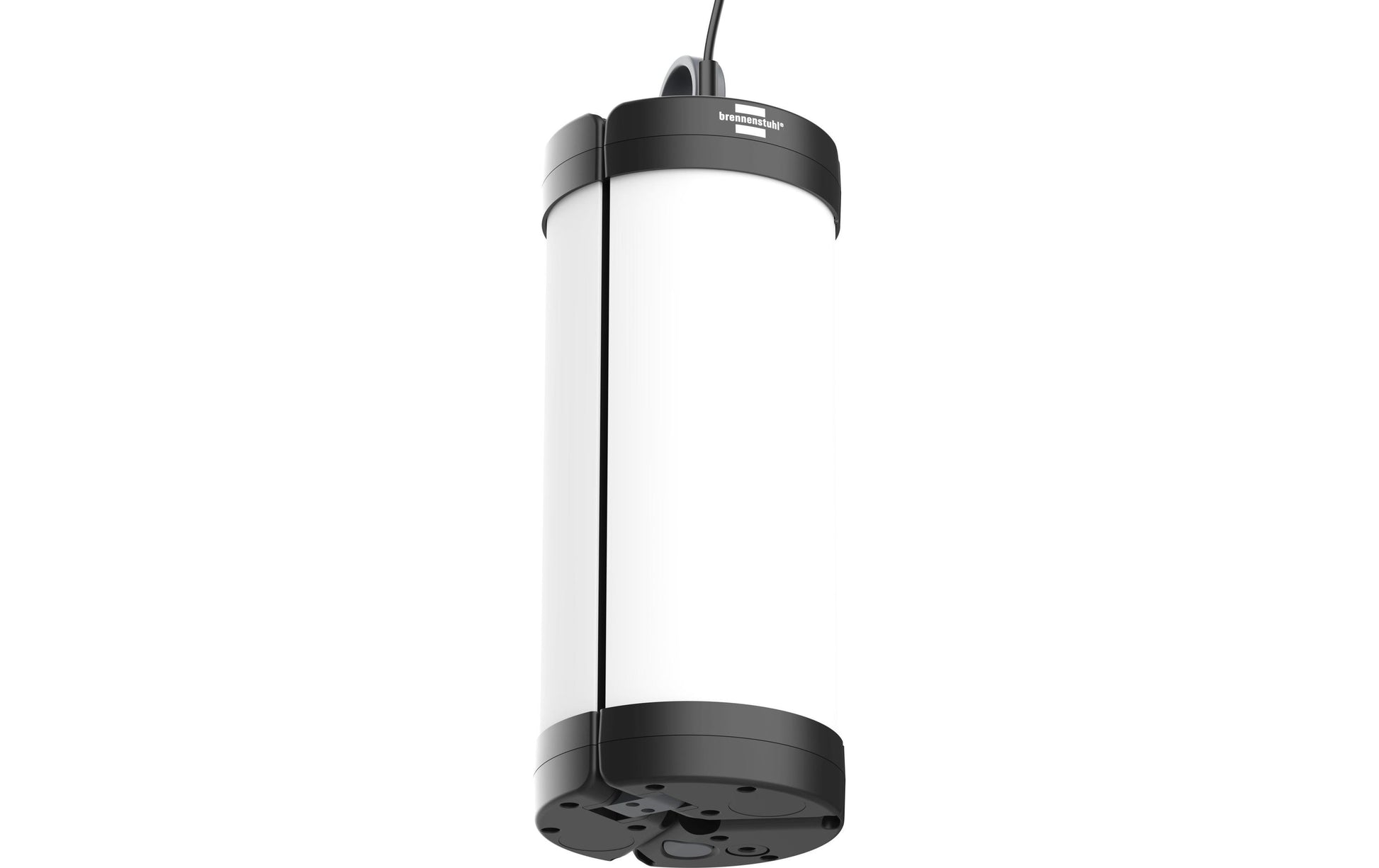Brennenstuhl Vorzeltleuchte – 550 lm – IP54 – Batteriebetrieb – 3 Helligkeitsstufen – Schwarz – Kunststoff