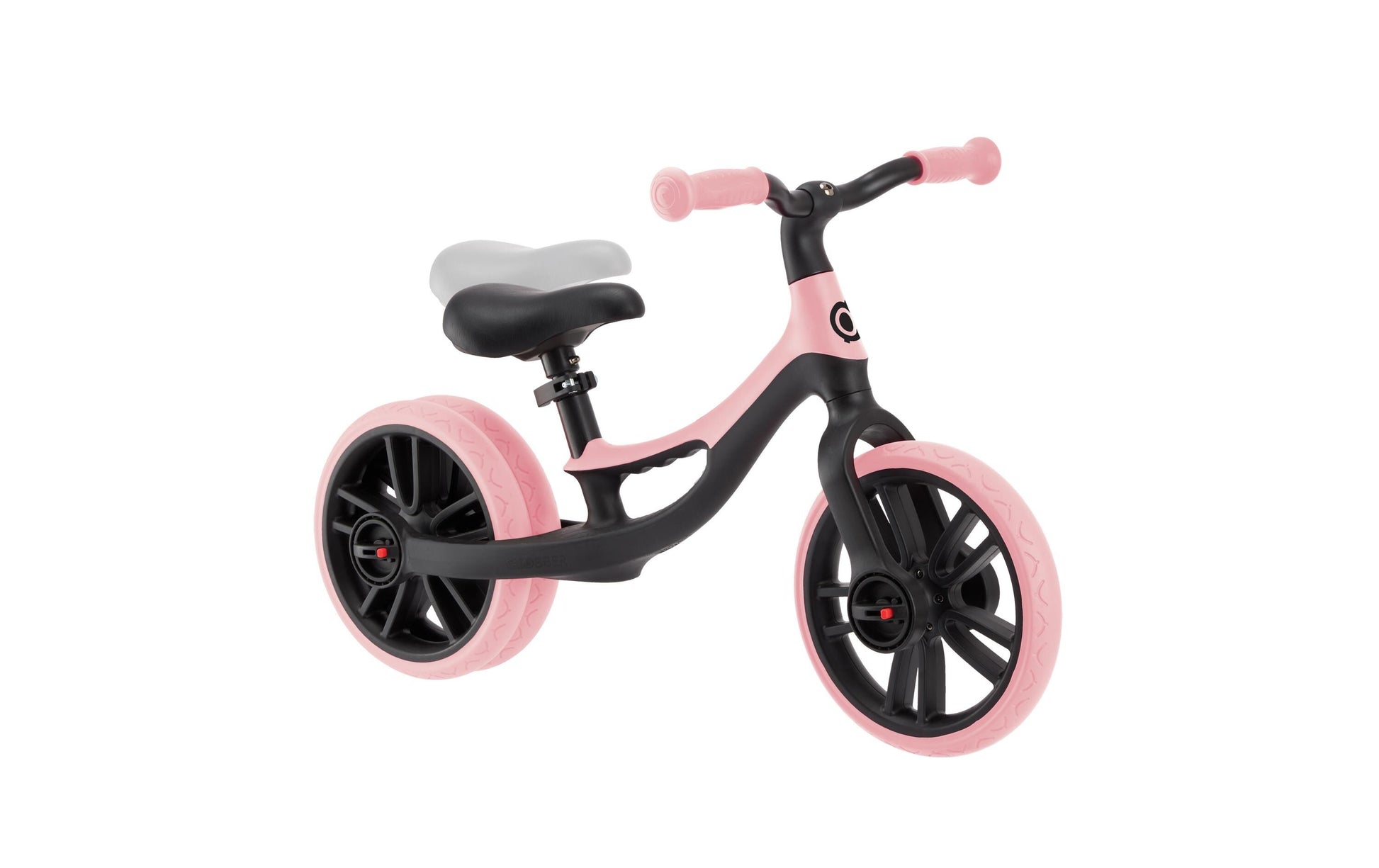 Globber GO Bike Elite Duo Laufrad – Ø 10" – ab 1 Jahr – bis 20 kg – Recycling-Kunststoff, rosa/schwarz