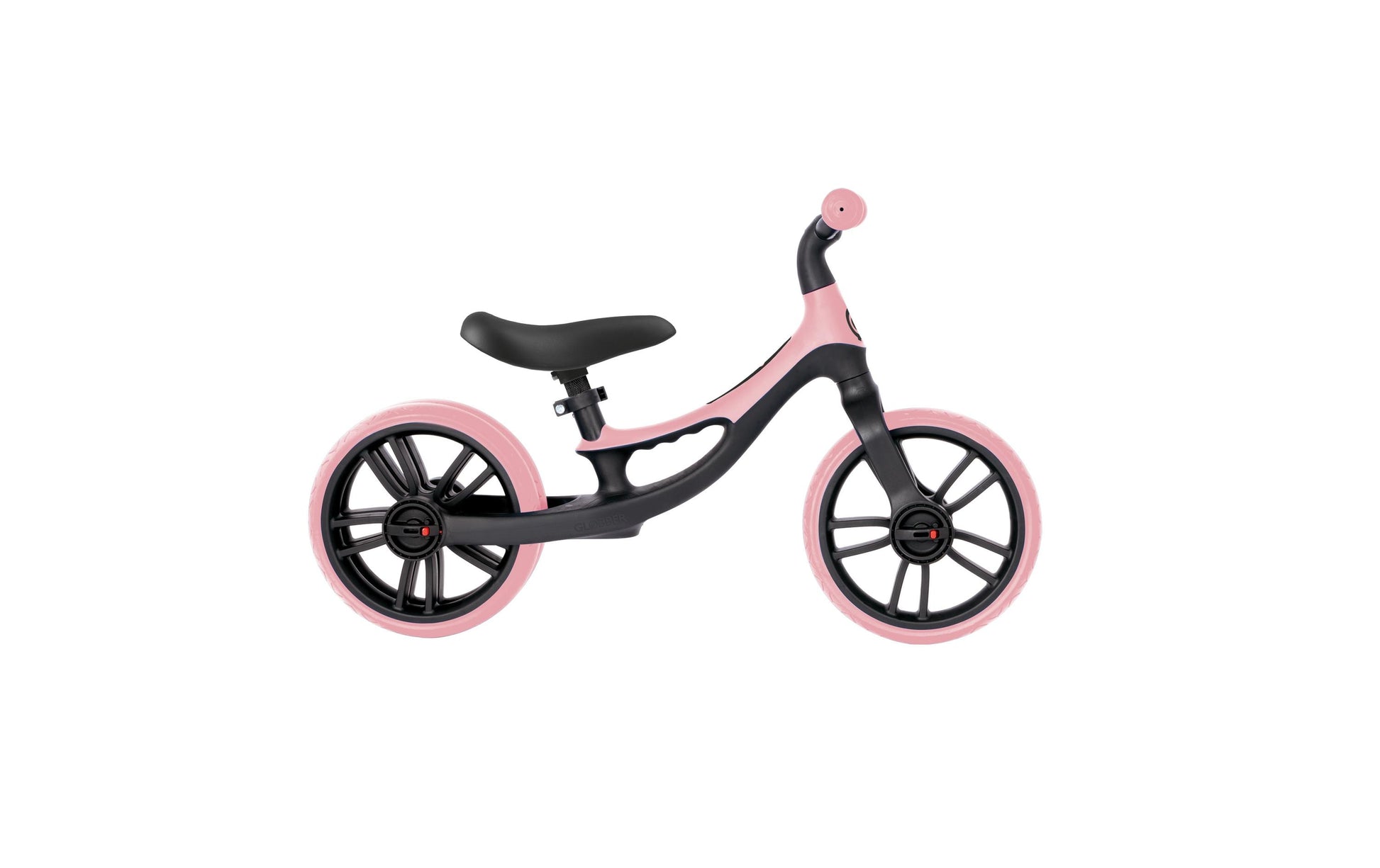 Globber GO Bike Elite Duo Laufrad – Ø 10" – ab 1 Jahr – bis 20 kg – Recycling-Kunststoff, rosa/schwarz