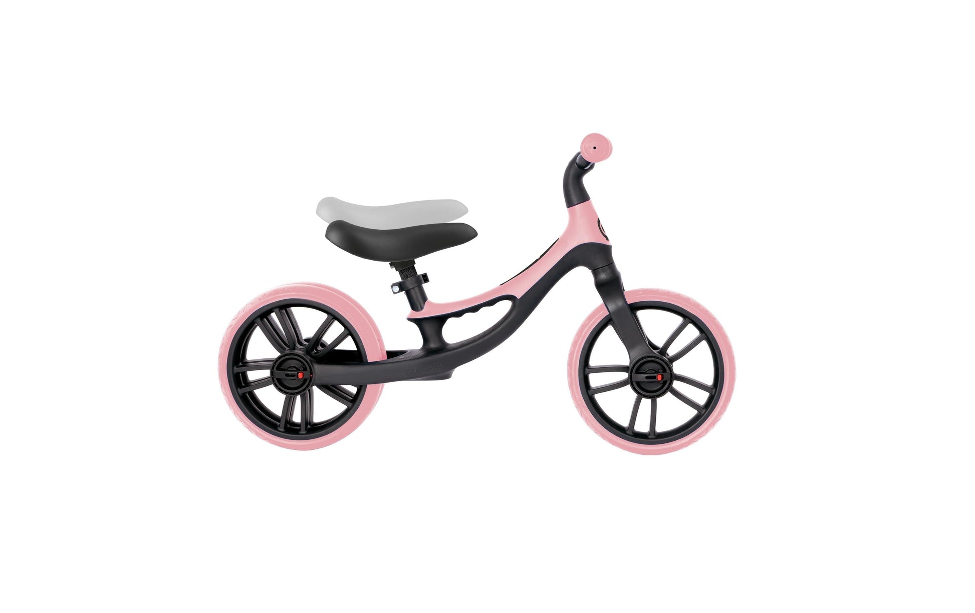 Globber GO Bike Elite Duo Laufrad – Ø 10" – ab 1 Jahr – bis 20 kg – Recycling-Kunststoff, rosa/schwarz