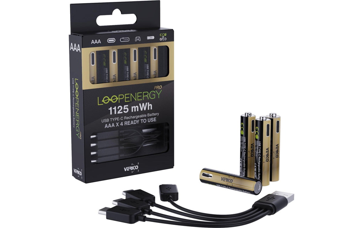 Verico AAA Akku – Li-Ion, 750 mAh, 1,5 V