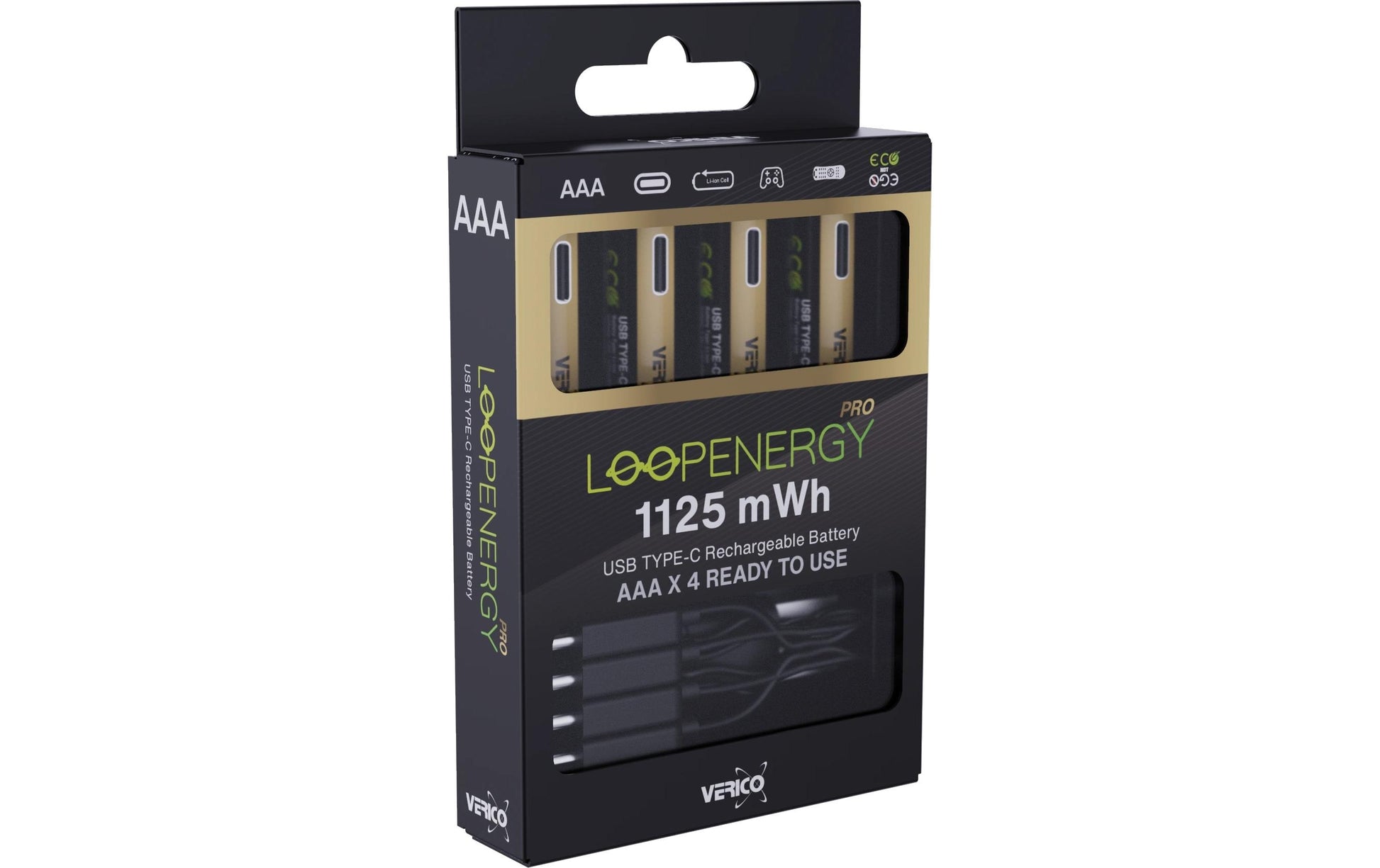 Verico AAA Akku – Li-Ion, 750 mAh, 1,5 V